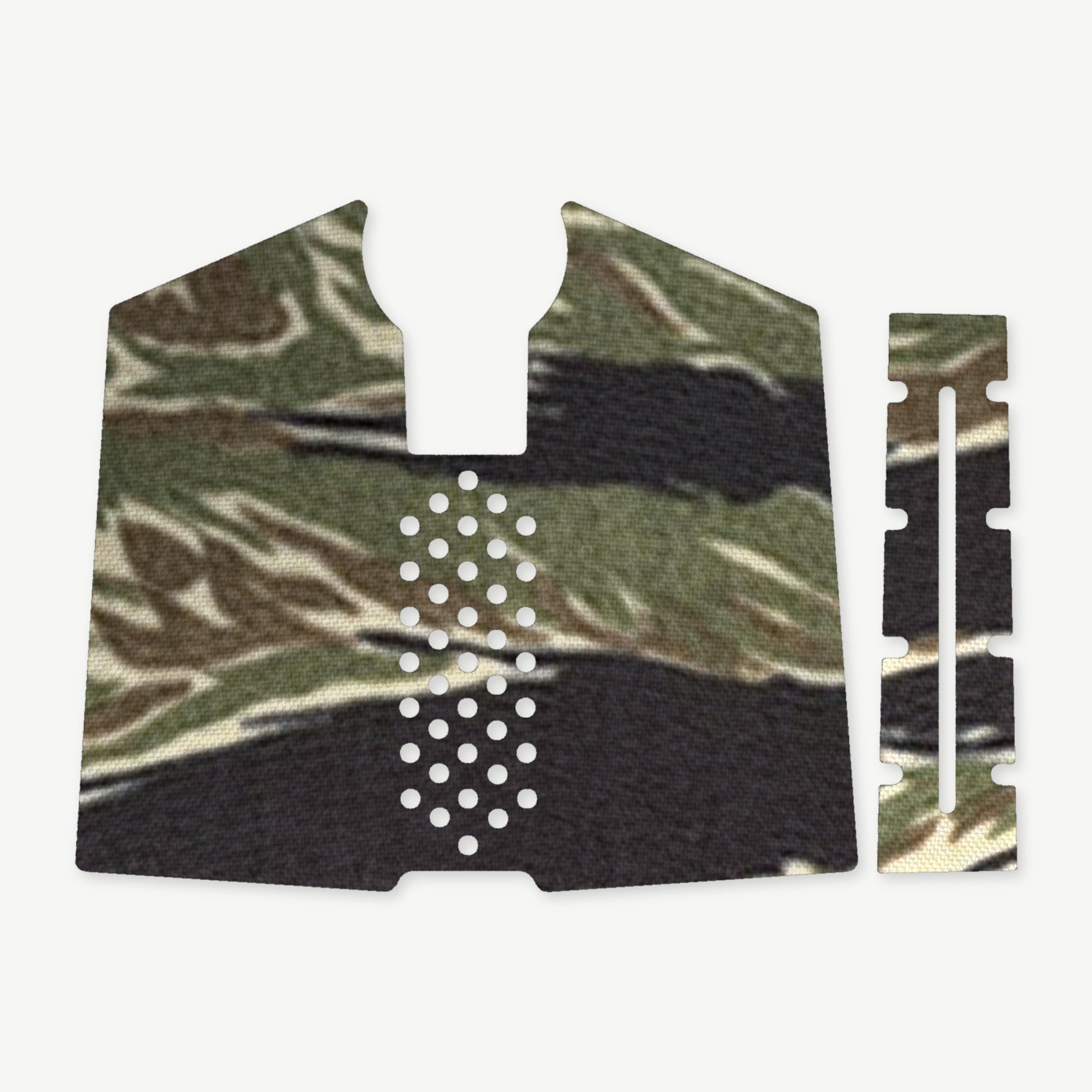 Grip Kit for PTR 91 - die-cut Cordura 1000D kit pieces in Tiger Stripe (Green/Black) - Combat Textiles
