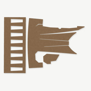 Light Wrap Kit for INFORCE WMLx (Gen 2) - die-cut Cordura 1000D kit pieces in Coyote - Combat Textiles