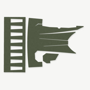 Light Wrap Kit for INFORCE WMLx (Gen 2) - die-cut Cordura 1000D kit pieces in Ranger Green - Combat Textiles
