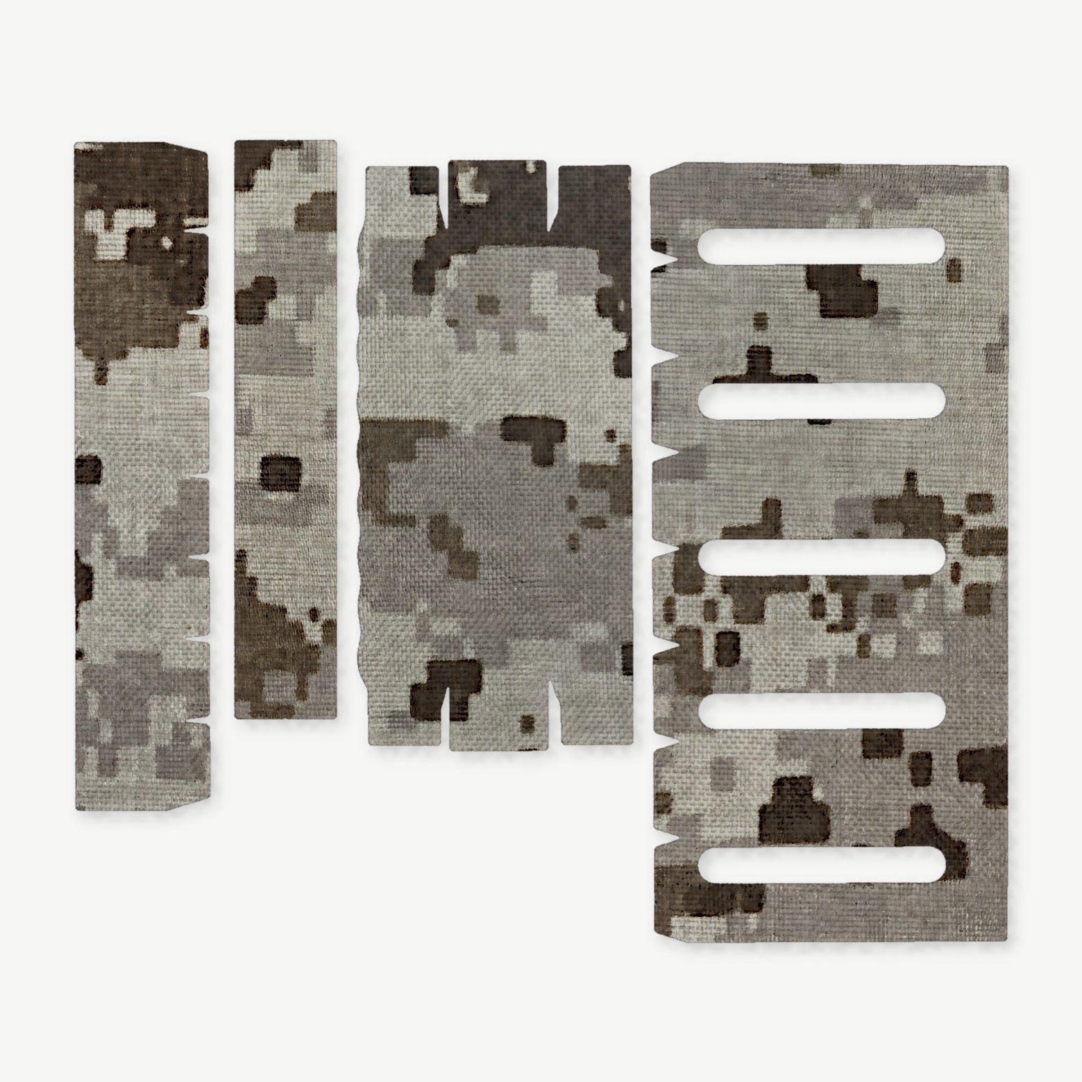Light Wrap Kit for Modlite 18350 Rifle Light (PLHv2, v3/OKW v2) - die-cut Cordura 1000D kit pieces in ACU (Desert) - Combat Textiles
