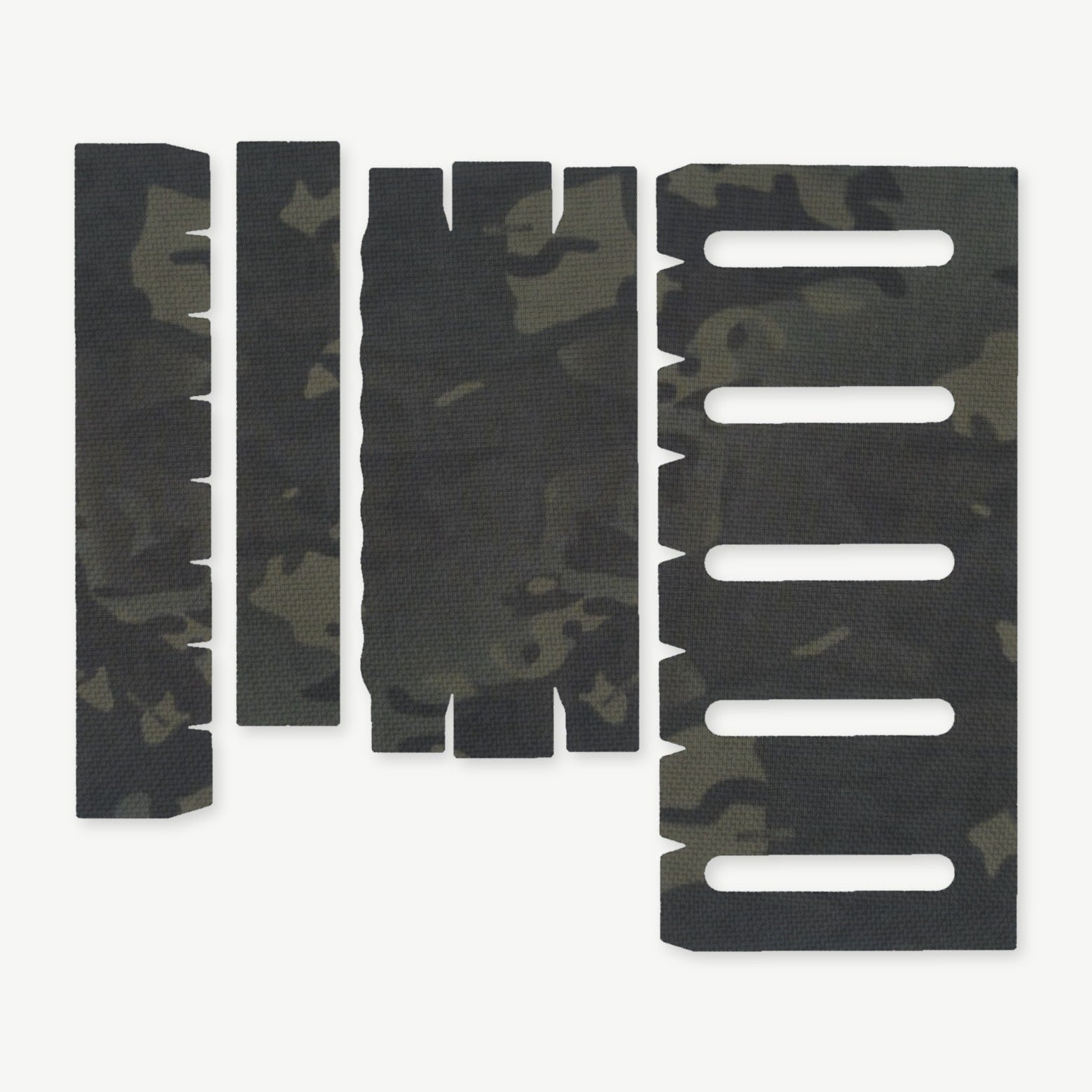 Light Wrap Kit for Modlite 18350 Rifle Light (PLHv2, v3/OKW v2) - die-cut Cordura 1000D kit pieces in MultiCam Black - Combat Textiles