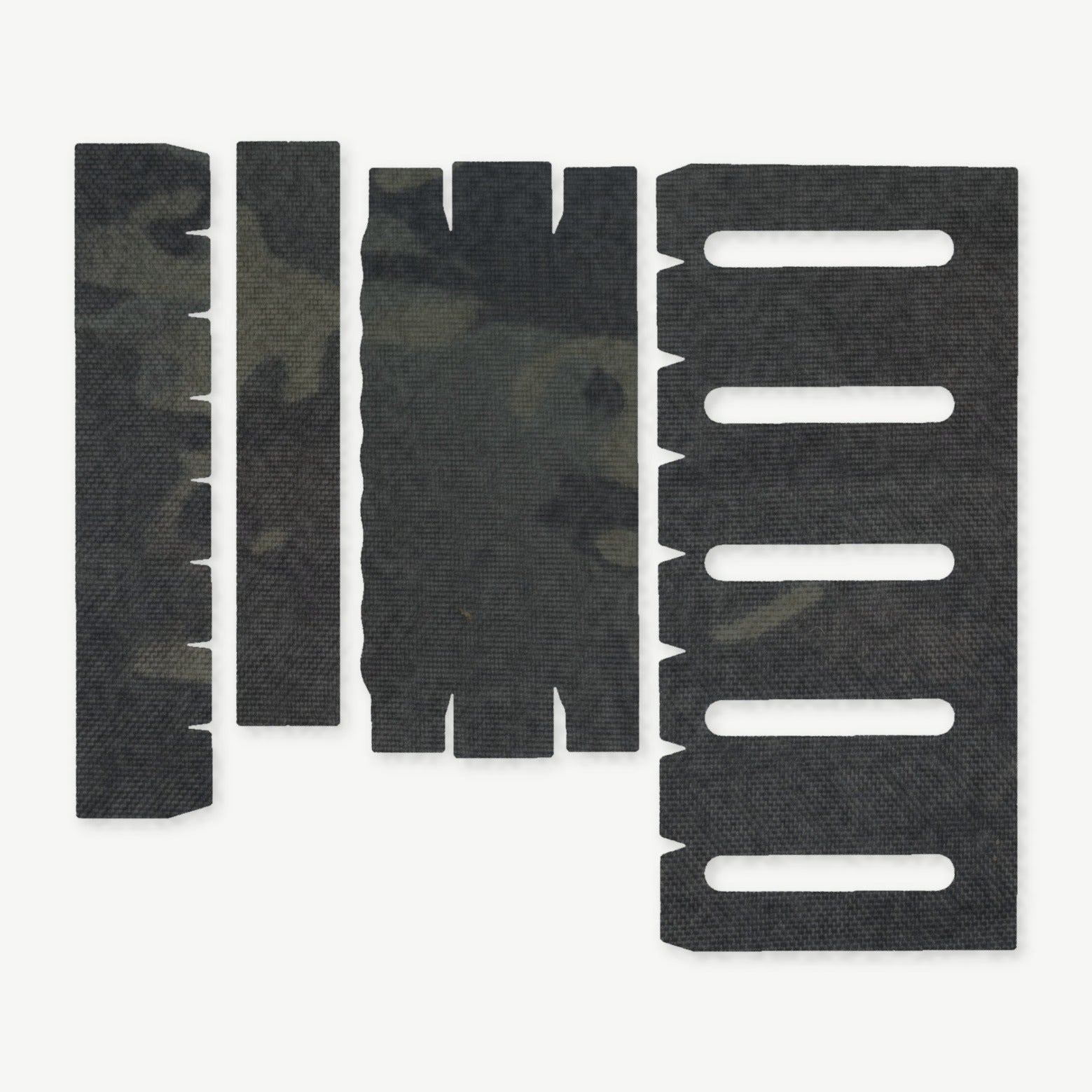 Light Wrap Kit for Modlite 18350 Rifle Light (PLHv2, v3/OKW v2) - die-cut Cordura 1000D kit pieces in MultiCam Black - Combat Textiles