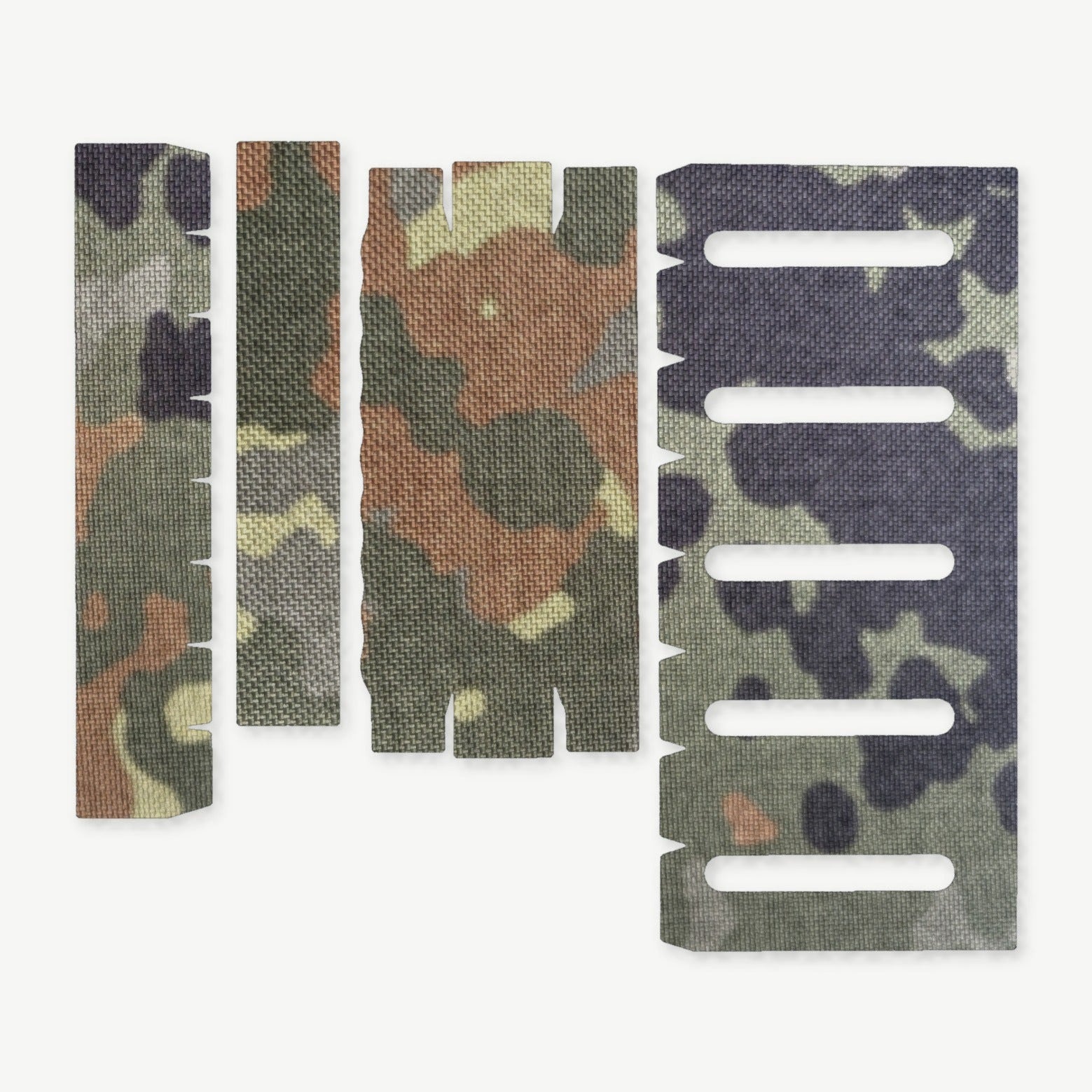 Light Wrap Kit for Modlite 18350 Rifle Light (PLHv2, v3/OKW v2) - die-cut Cordura 1000D kit pieces in Flecktarn - Combat Textiles