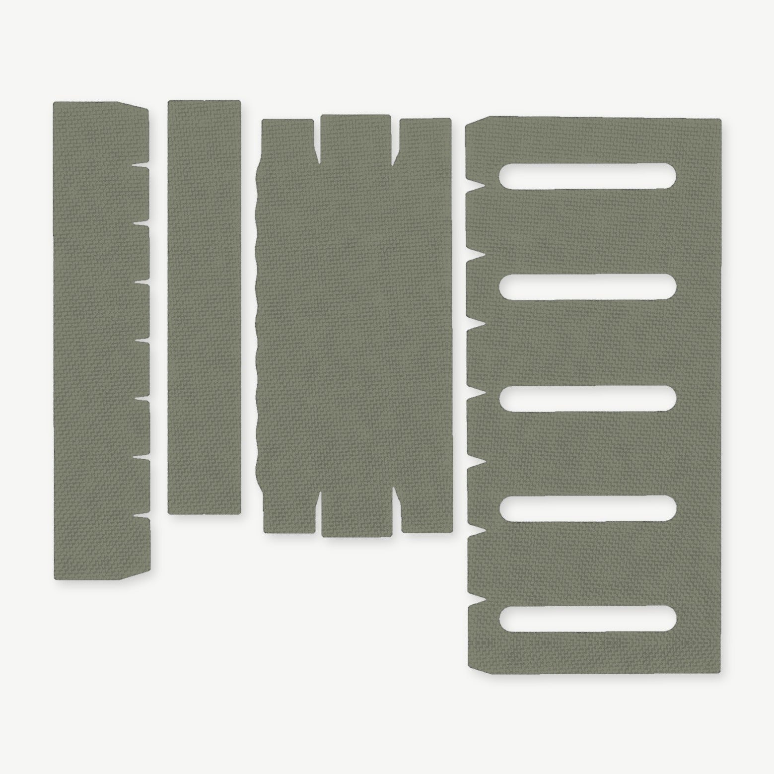 Light Wrap Kit for Modlite 18350 Rifle Light (PLHv2, v3/OKW v2) - die-cut Cordura 1000D kit pieces in OD Green - Combat Textiles