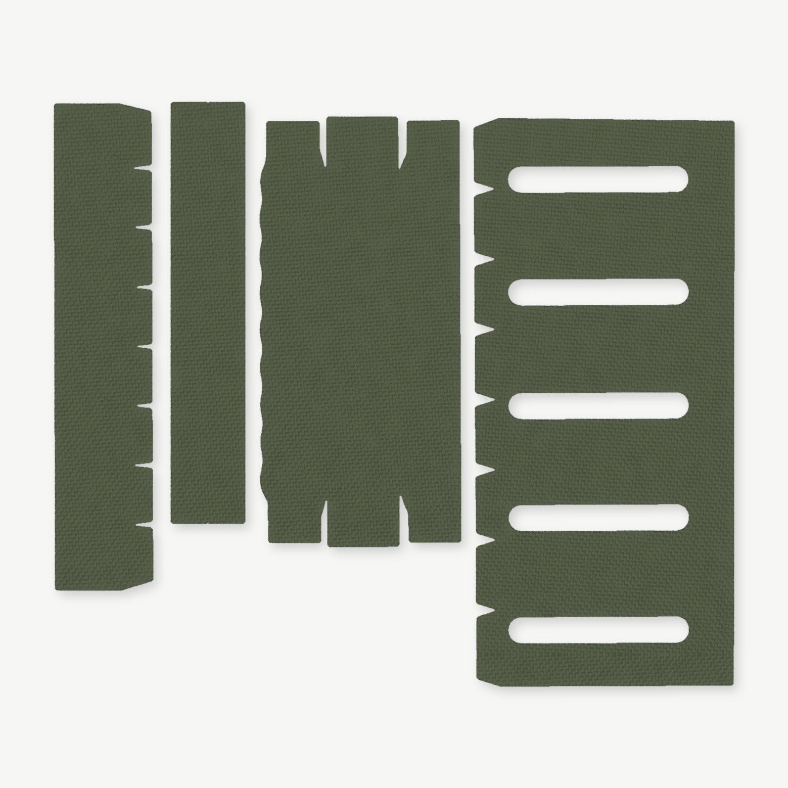 Light Wrap Kit for Modlite 18350 Rifle Light (PLHv2, v3/OKW v2) - die-cut Cordura 1000D kit pieces in Ranger Green - Combat Textiles