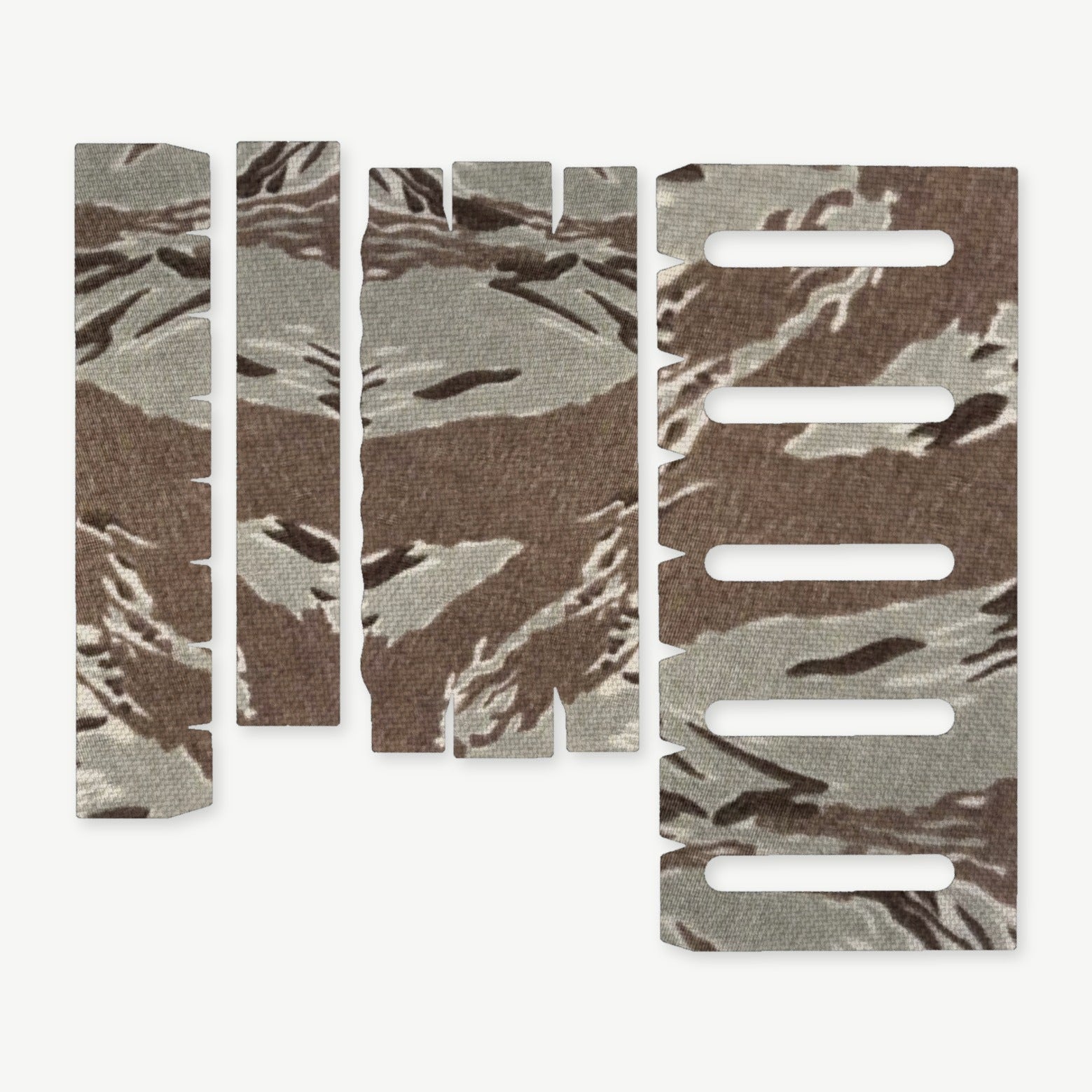 Light Wrap Kit for Modlite 18350 Rifle Light (PLHv2, v3/OKW v2) - die-cut Cordura 1000D kit pieces in Tiger Stripe (ABU) - Combat Textiles