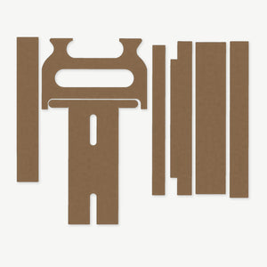 Light Wrap Kit for Cloud Defensive OWL - die-cut Cordura 1000D kit pieces in Coyote - Combat Textiles