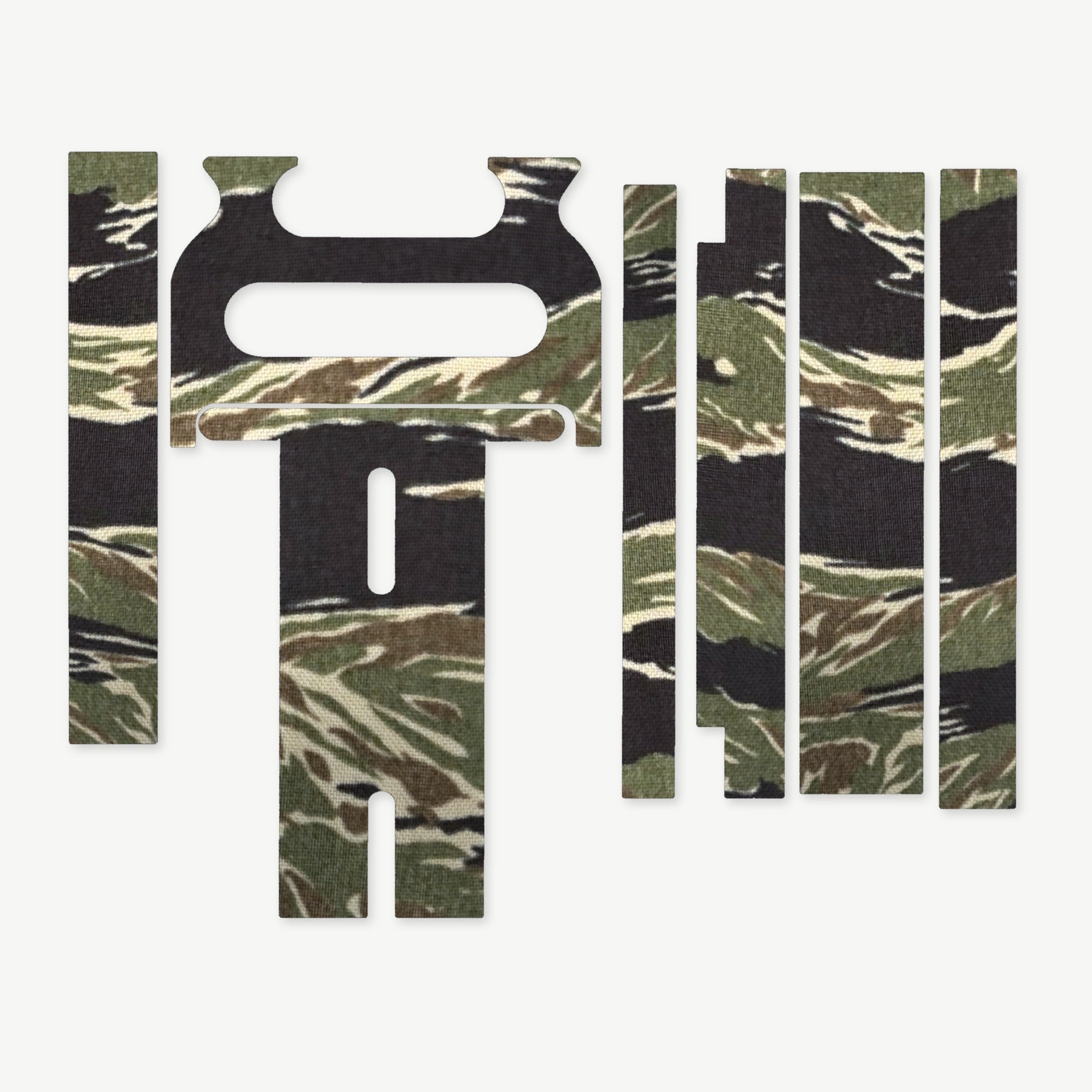 Light Wrap Kit for Cloud Defensive OWL - die-cut Cordura 1000D kit pieces in Tiger Stripe (Green/Black) - Combat Textiles
