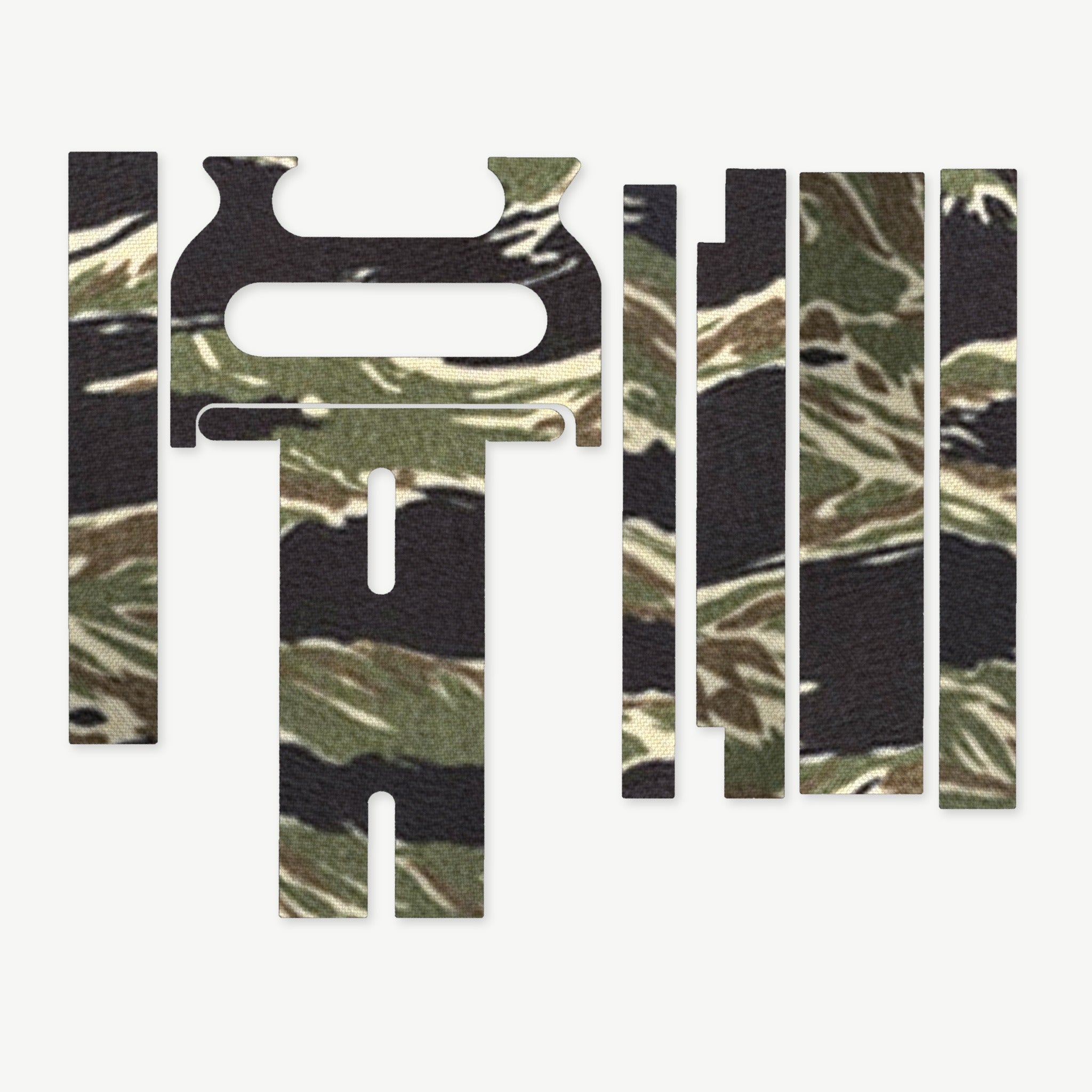 Light Wrap Kit for Cloud Defensive OWL - die-cut Cordura 1000D kit pieces in Tiger Stripe (Green/Black) - Combat Textiles