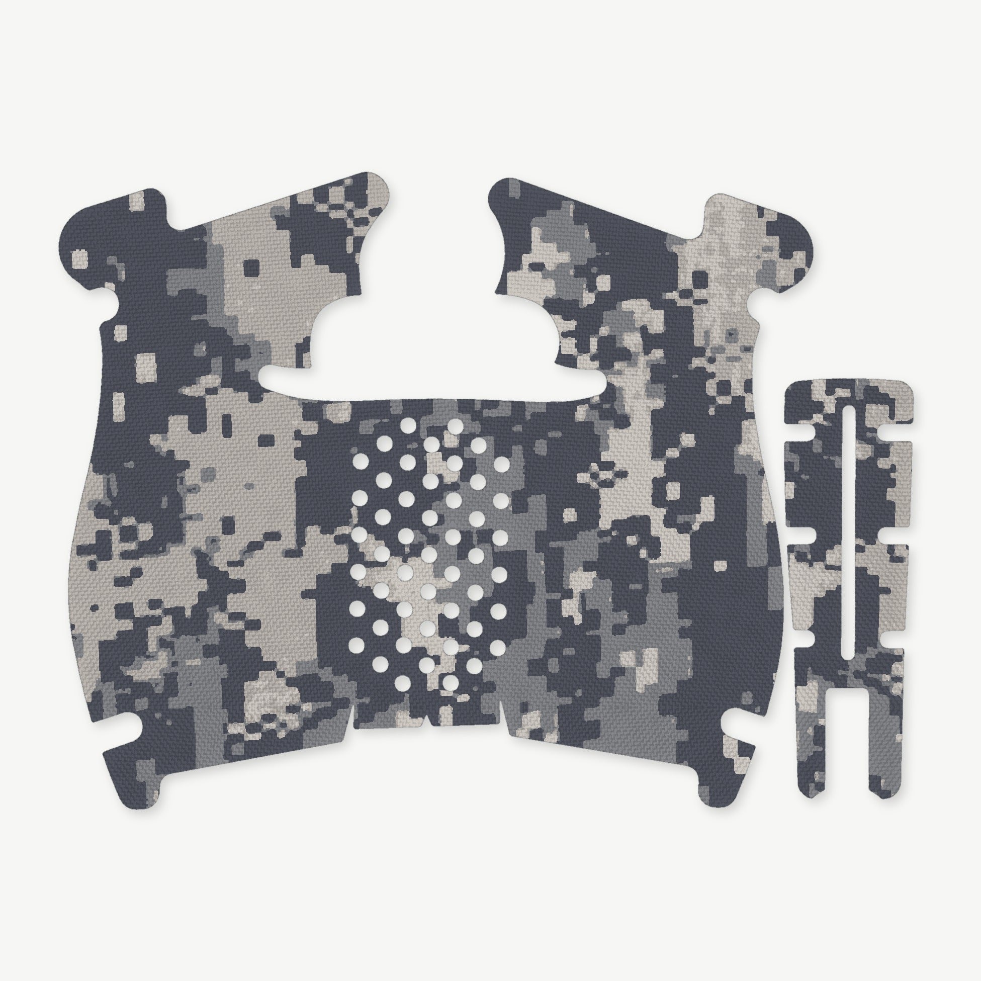 Grip Kit for Walther PDP Steel Frame (Compact) - die-cut Cordura 1000D kit pieces in ACU - Combat Textiles