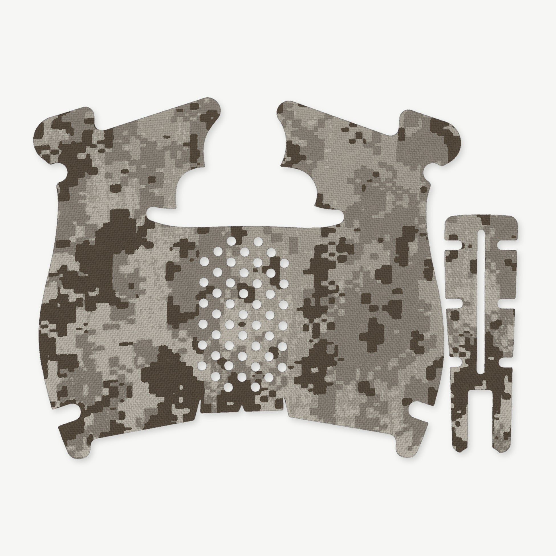 Grip Kit for Walther PDP Steel Frame (Compact) - die-cut Cordura 1000D kit pieces in ACU (Desert) - Combat Textiles