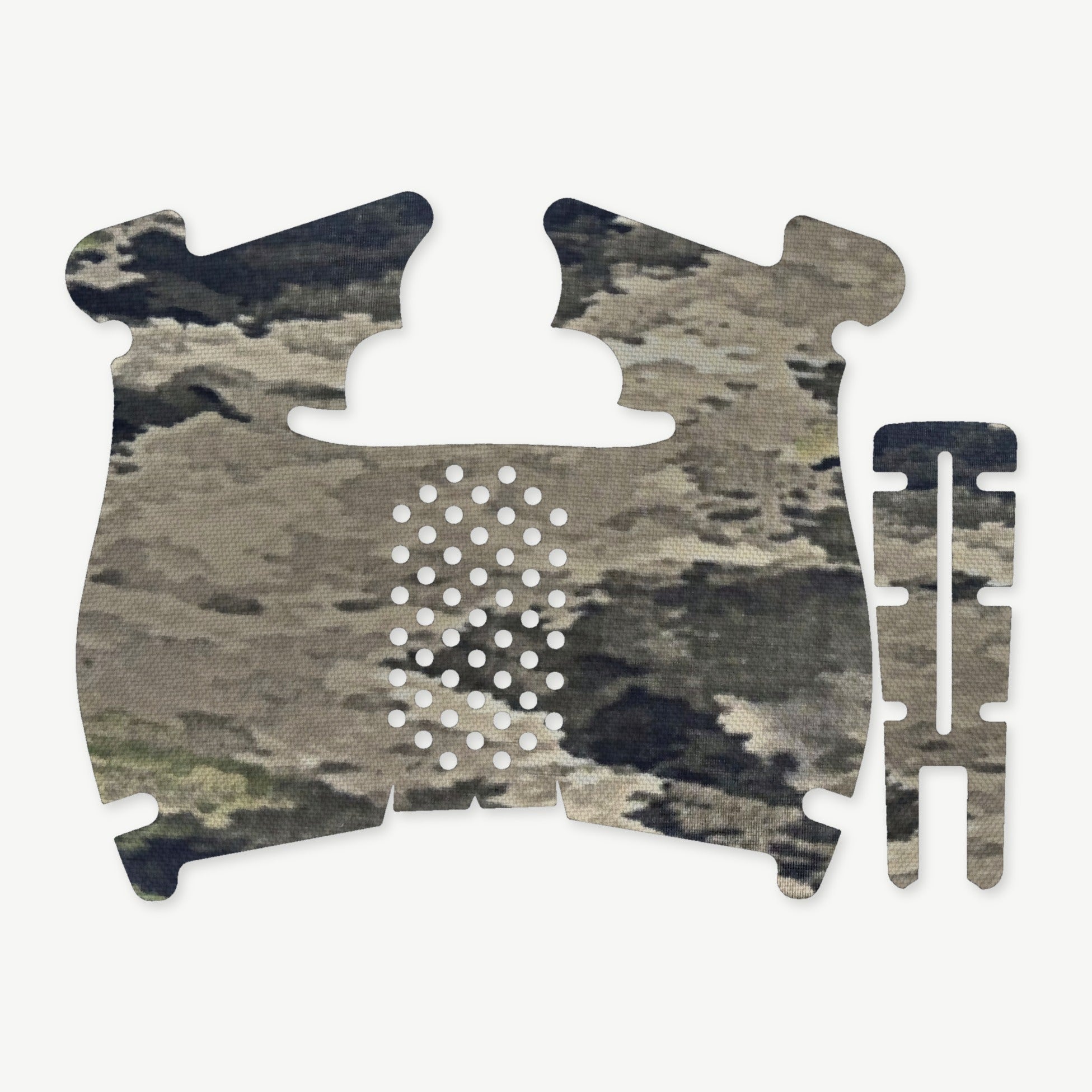 Grip Kit for Walther PDP Steel Frame (Compact) - die-cut Cordura 1000D kit pieces in A-TACS iX - Combat Textiles