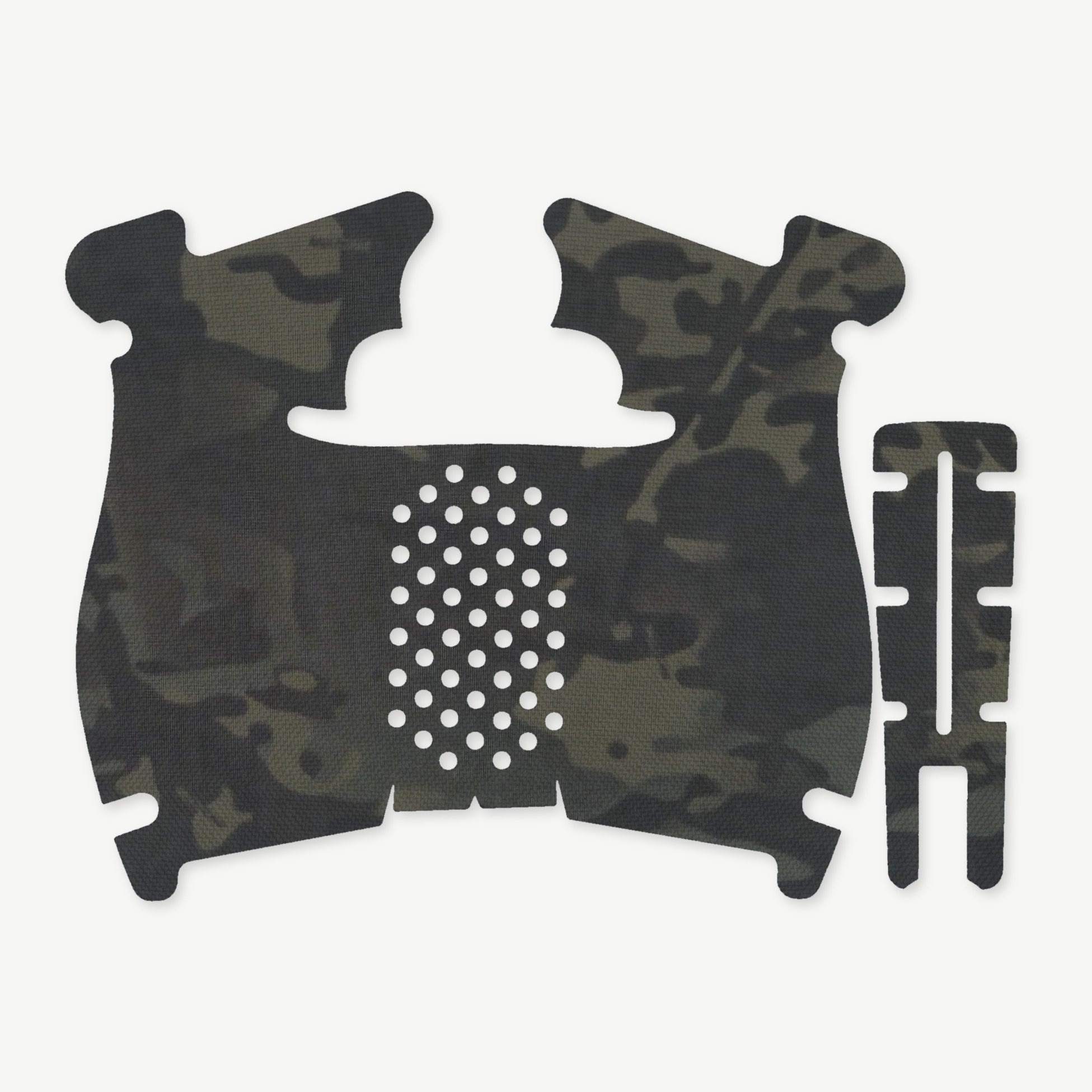 Grip Kit for Walther PDP Steel Frame (Compact) - die-cut Cordura 1000D kit pieces in MultiCam Black - Combat Textiles