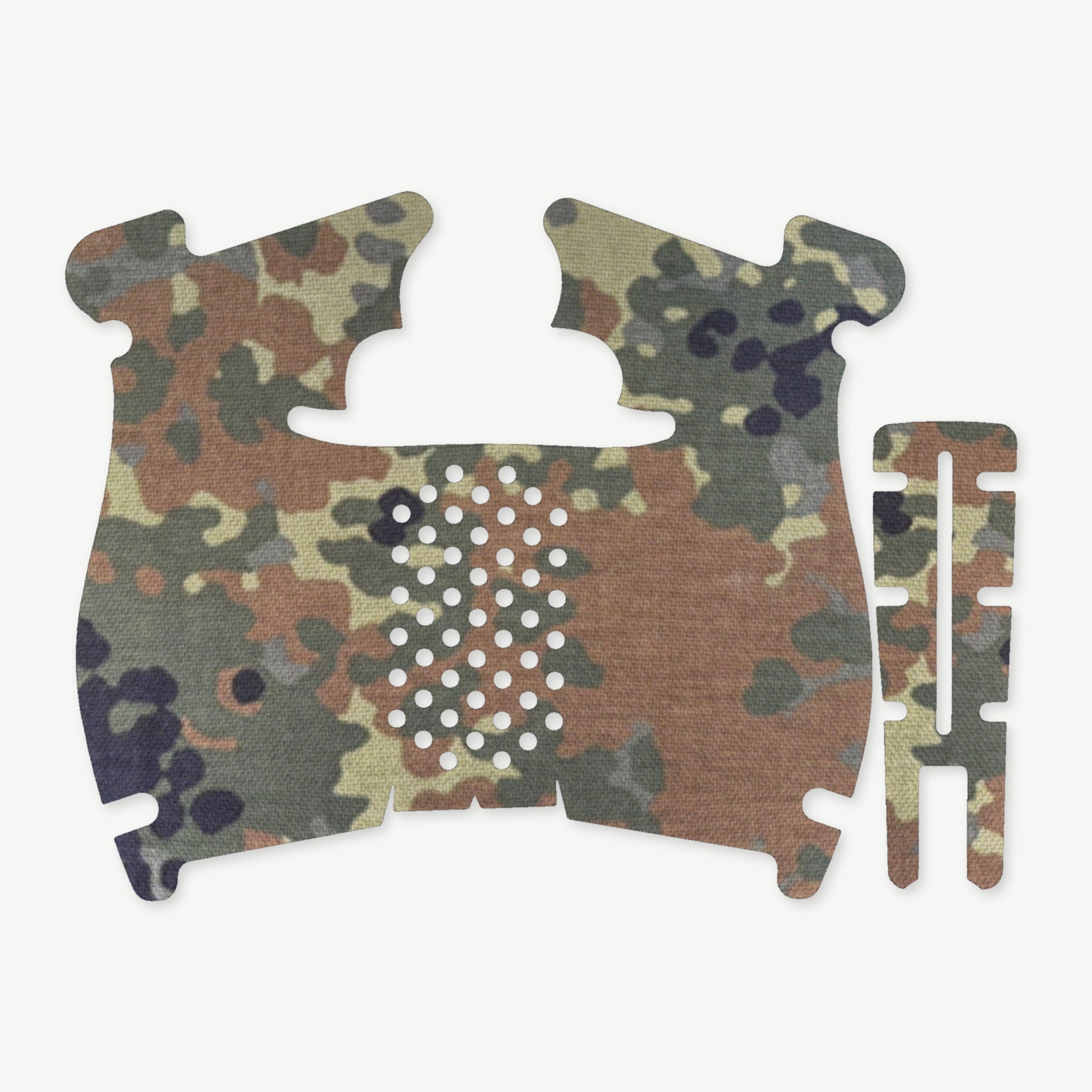 Grip Kit for Walther PDP Steel Frame (Compact) - die-cut Cordura 1000D kit pieces in Flecktarn - Combat Textiles