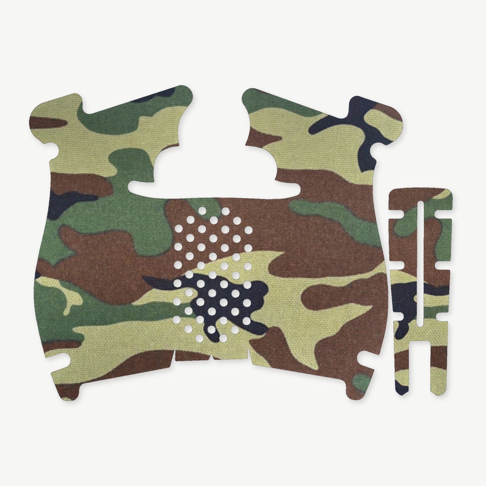 Grip Kit for Walther PDP Steel Frame (Compact) - die-cut Cordura 1000D kit pieces in M81 Woodland - Combat Textiles