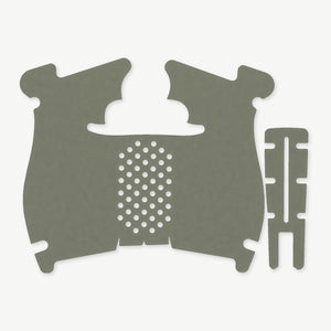 Grip Kit for Walther PDP Steel Frame (Compact) - die-cut Cordura 1000D kit pieces in OD Green - Combat Textiles