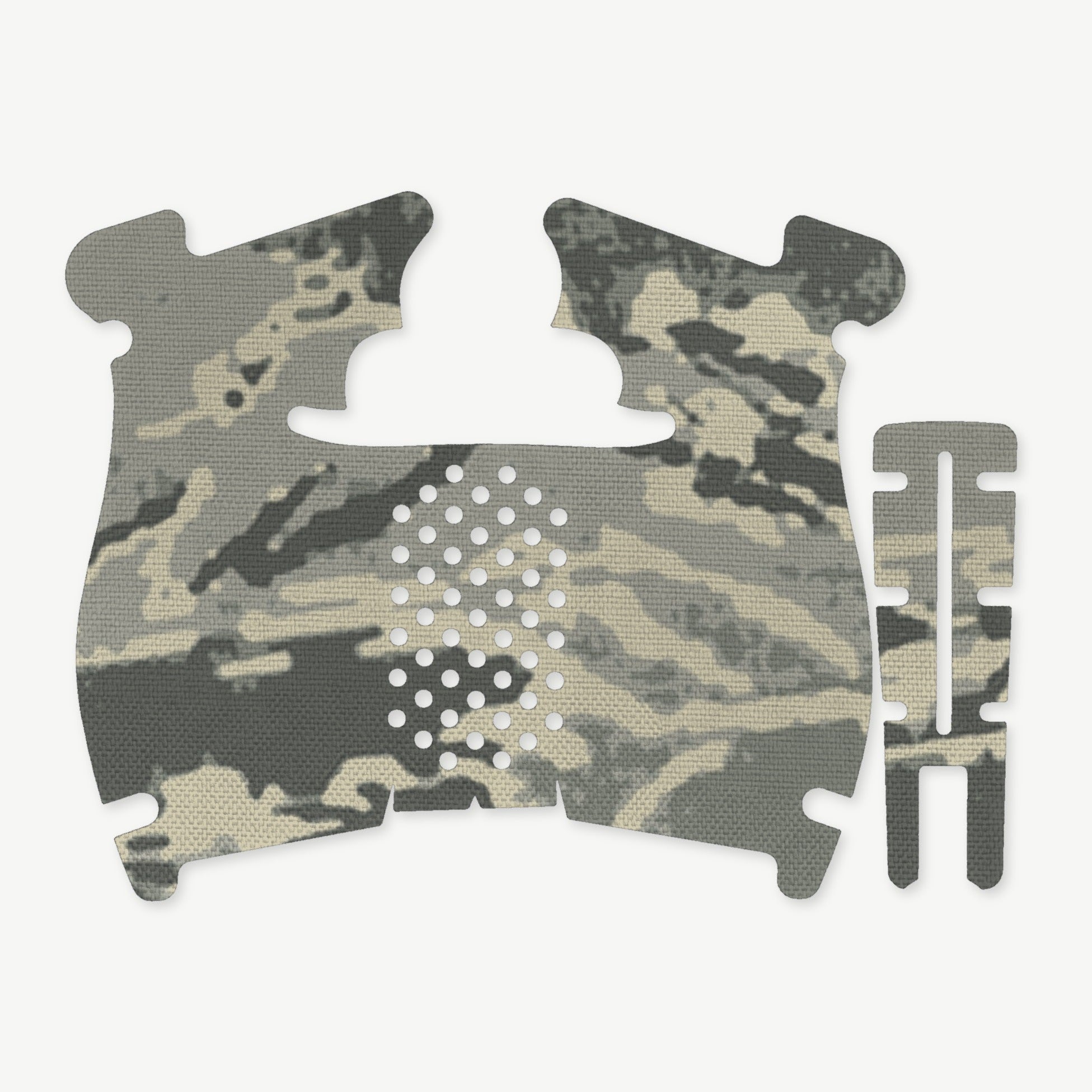 Grip Kit for Walther PDP Steel Frame (Compact) - die-cut Cordura 1000D kit pieces in Tiger Stripe (ABU) - Combat Textiles