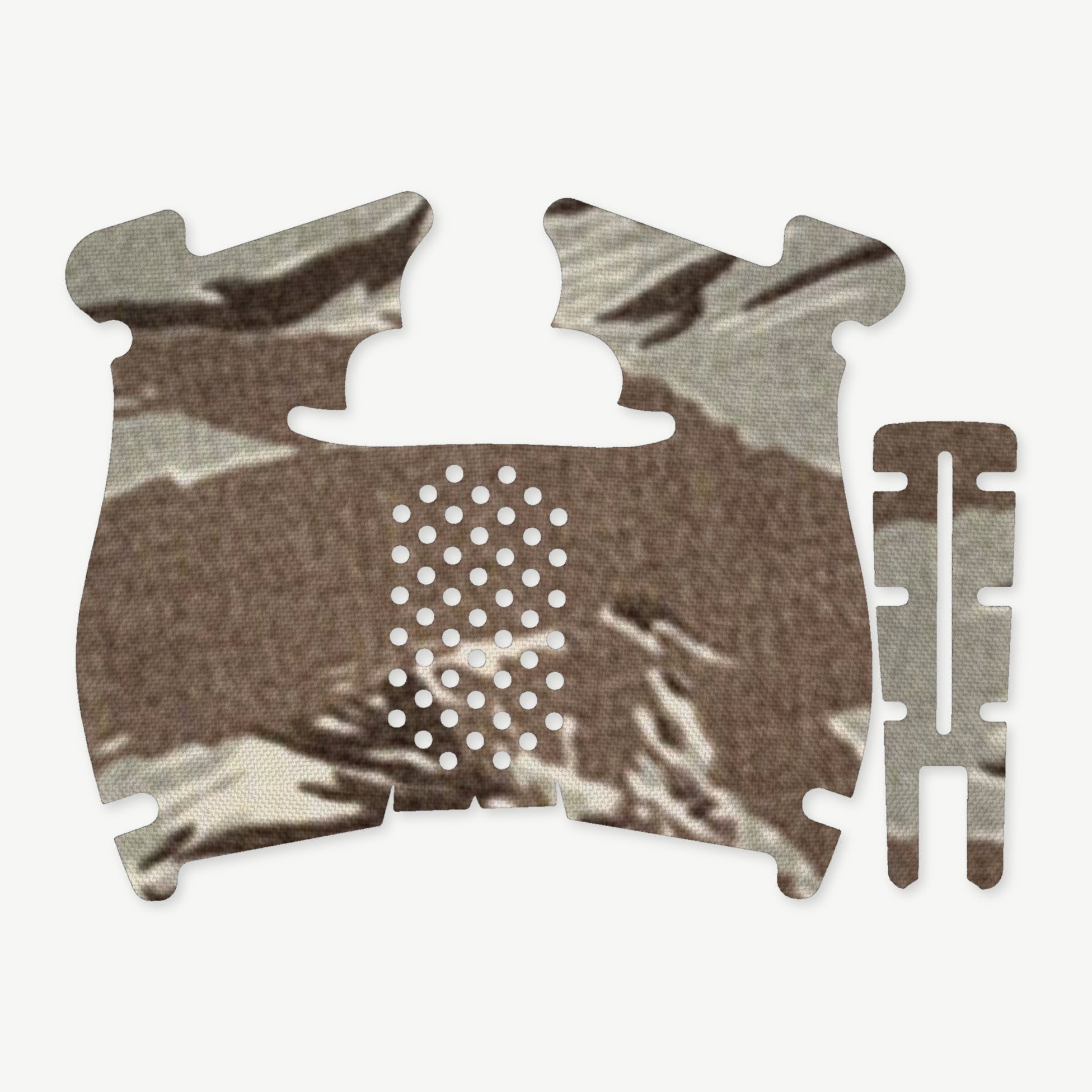 Grip Kit for Walther PDP Steel Frame (Compact) - die-cut Cordura 1000D kit pieces in Tiger Stripe (ABU) - Combat Textiles