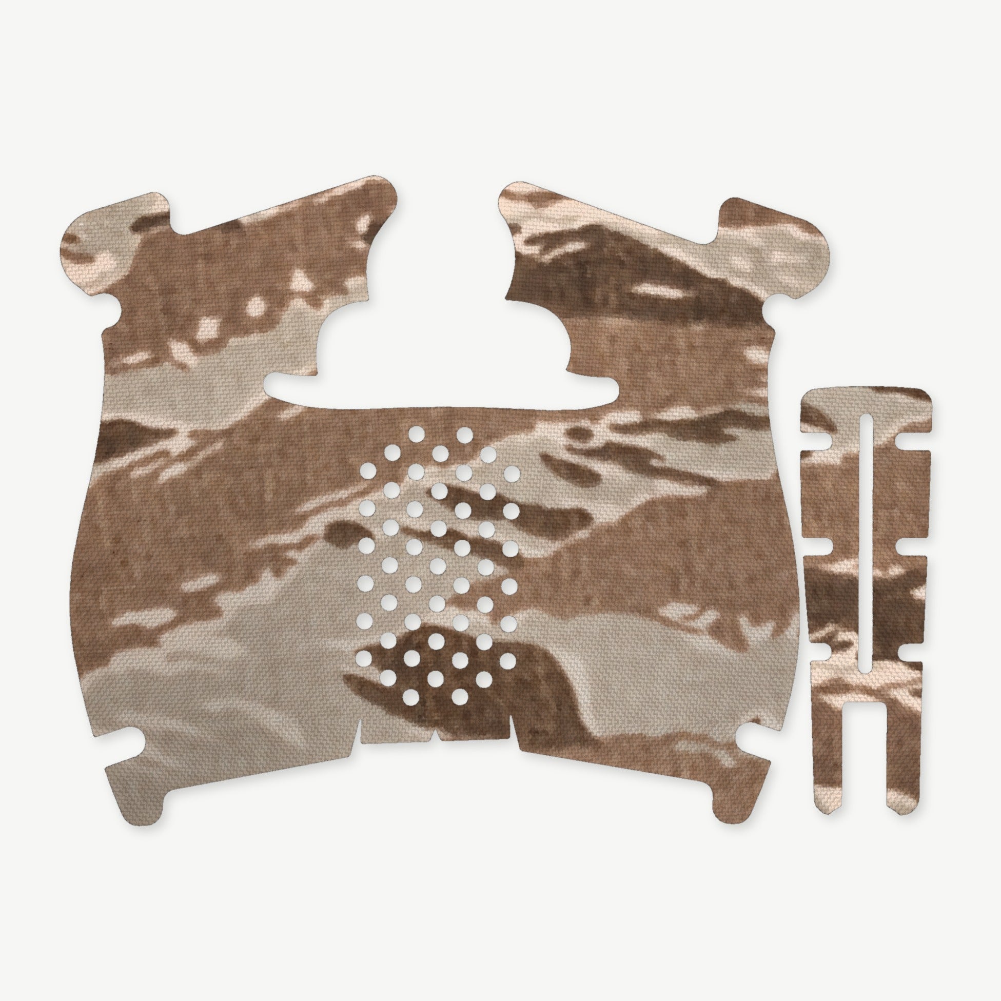 Grip Kit for Walther PDP Steel Frame (Compact) - die-cut Cordura 1000D kit pieces in Tiger Stripe (Desert) - Combat Textiles