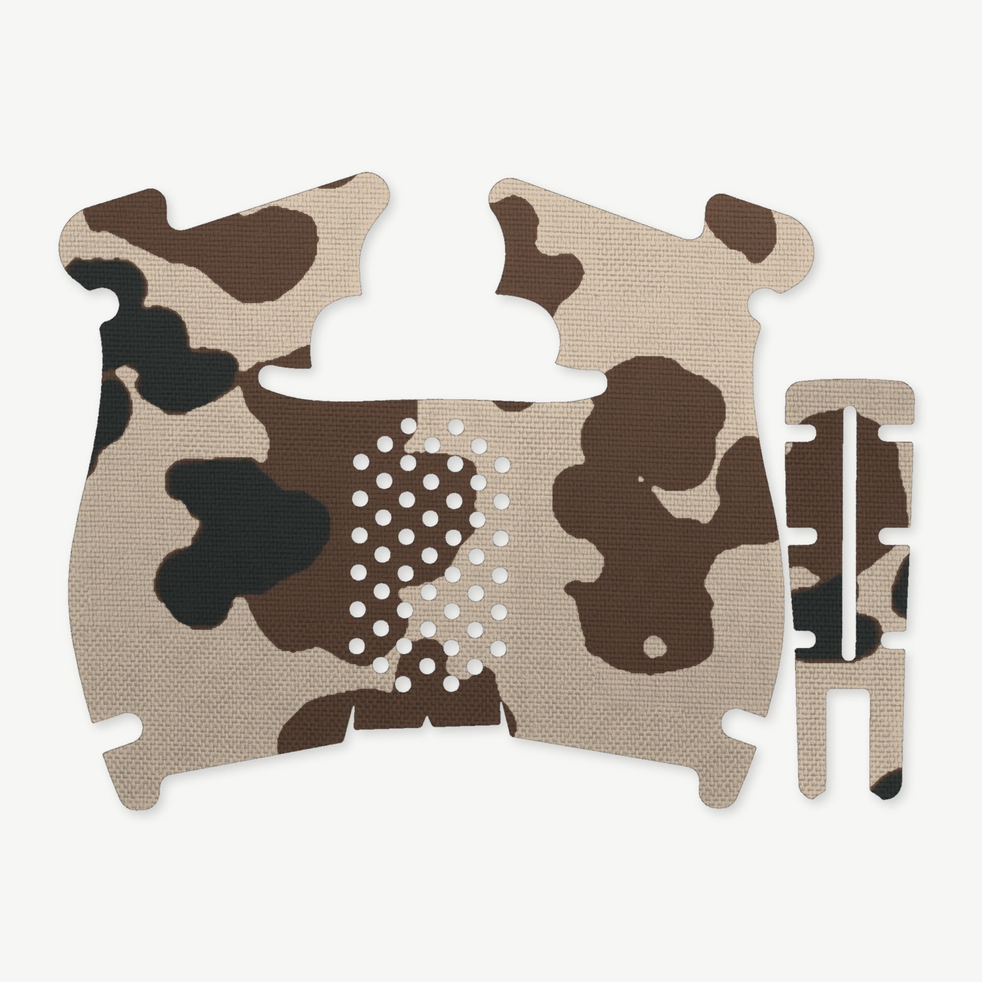 Grip Kit for Walther PDP Steel Frame (Compact) - die-cut Cordura 1000D kit pieces in Tropentarn - Combat Textiles