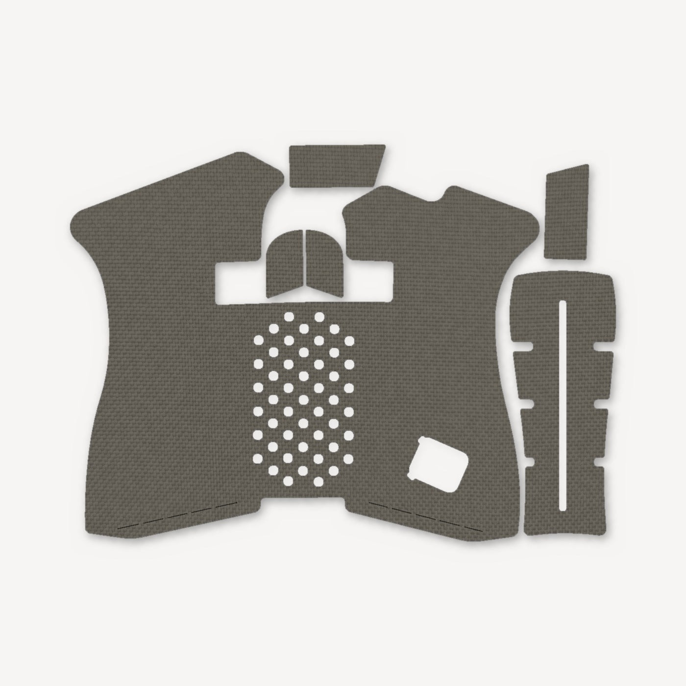 Grip Kit for GLOCK G43X/G48 Pistols - die-cut Cordura 1000D kit pieces in Ranger Green - Combat Textiles