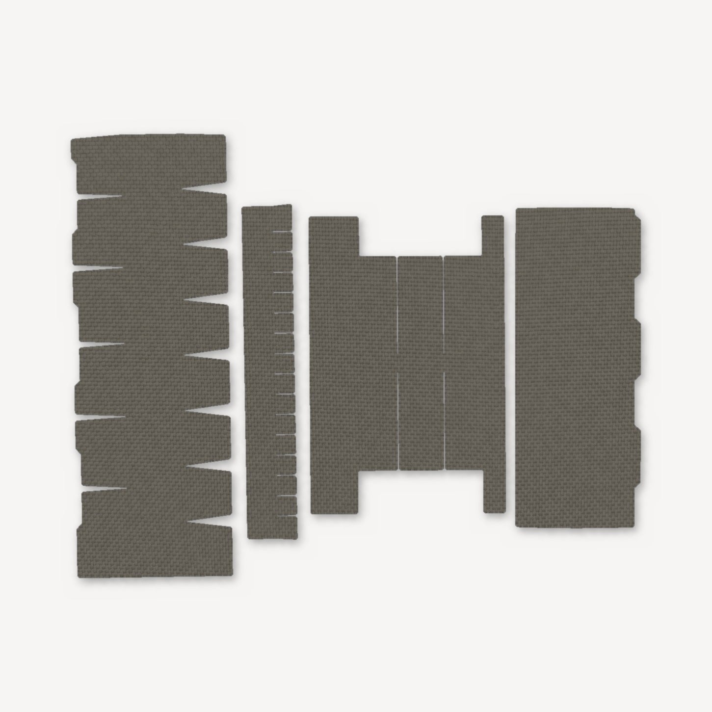Light Wrap Kit for Streamlight ProTac Rail-Mounted HL-X - die-cut Cordura 1000D kit pieces in Ranger Green - Combat Textiles