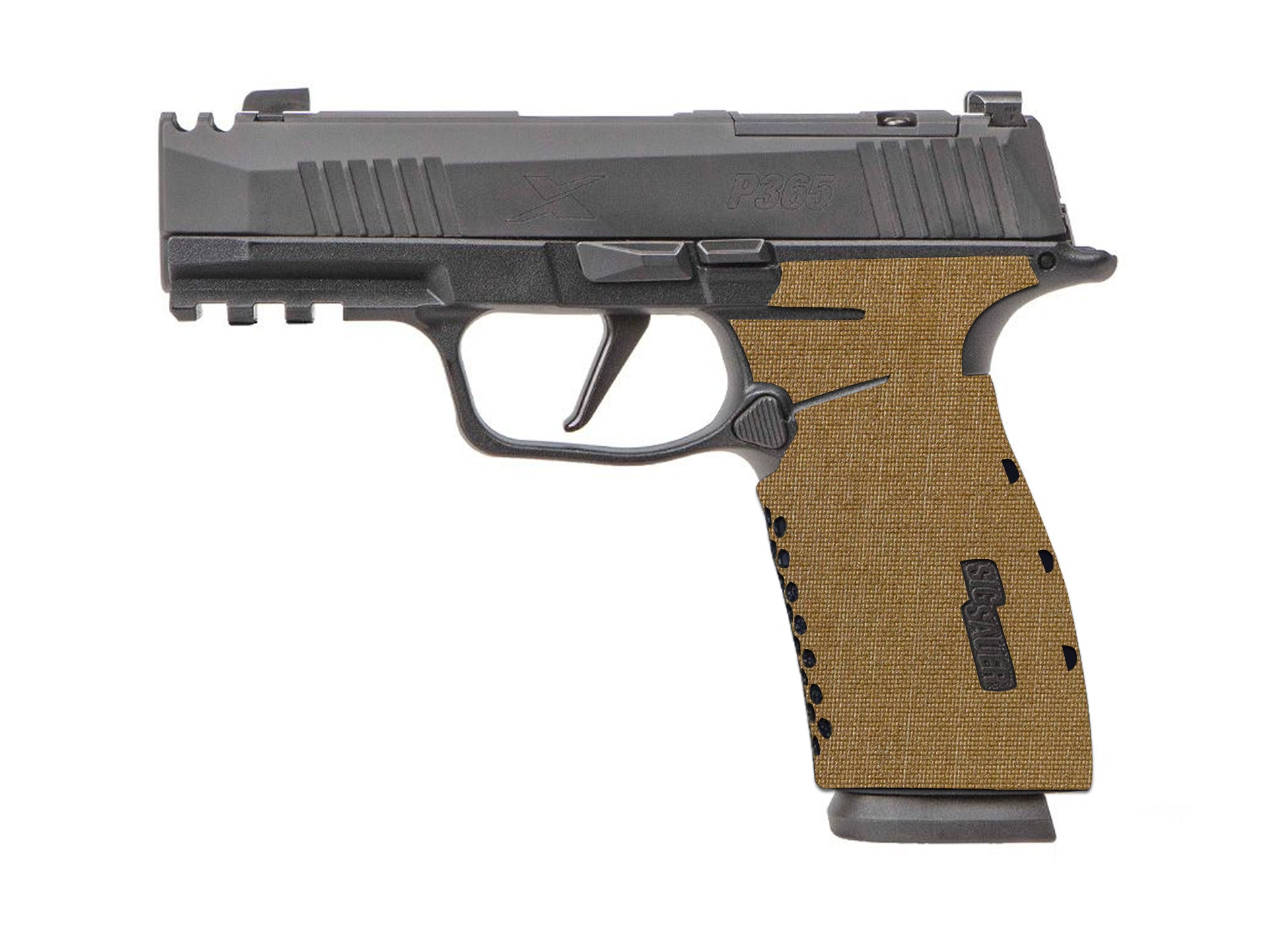 SIG P365X-Macro Cordura 1000D grip wrap in Coyote — Combat Textiles