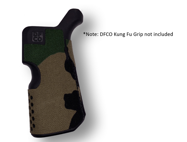 Cordura 1000D grip wrap on the Die Free Co. Kung Fu Grip — Combat Textiles