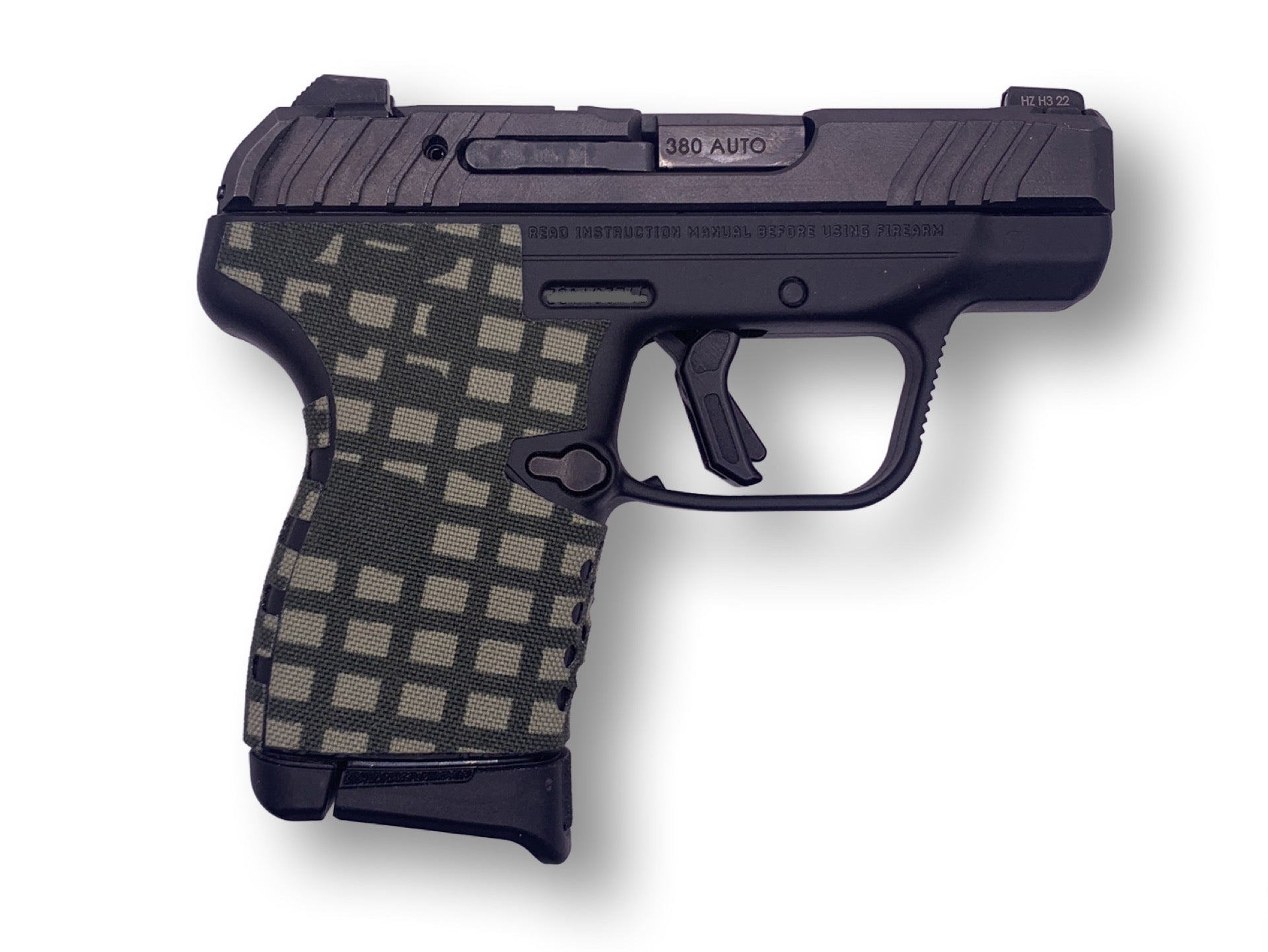 Cordura 1000D grip wrap on the Ruger LCP MAX — Combat Textiles