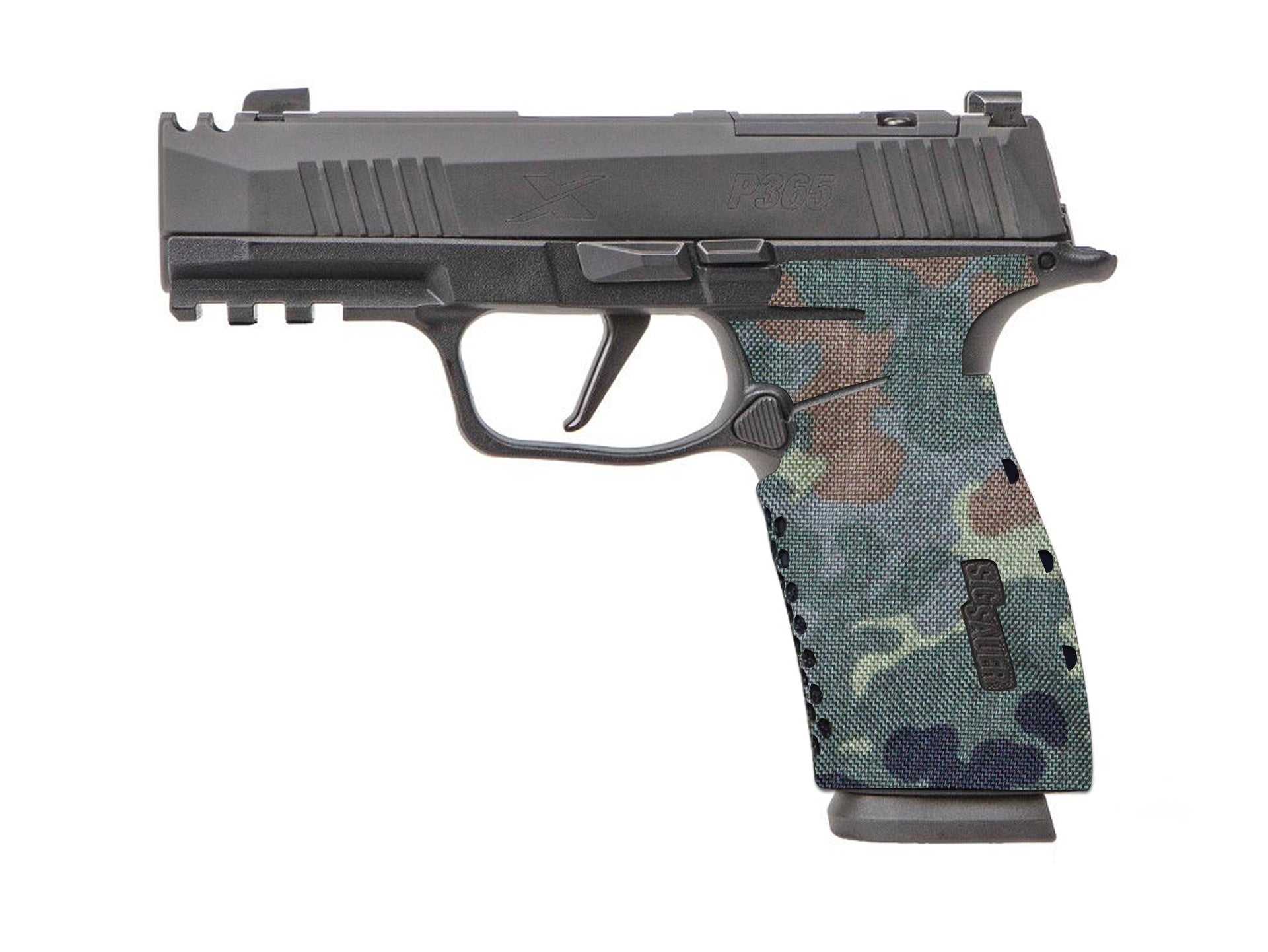 SIG P365X-Macro Cordura 1000D grip wrap in Flecktarn — Combat Textiles