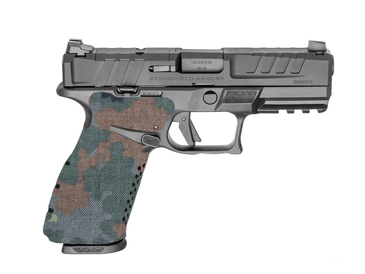 Springfield Echelon Cordura 1000D grip wrap in Flecktarn — Combat Textiles