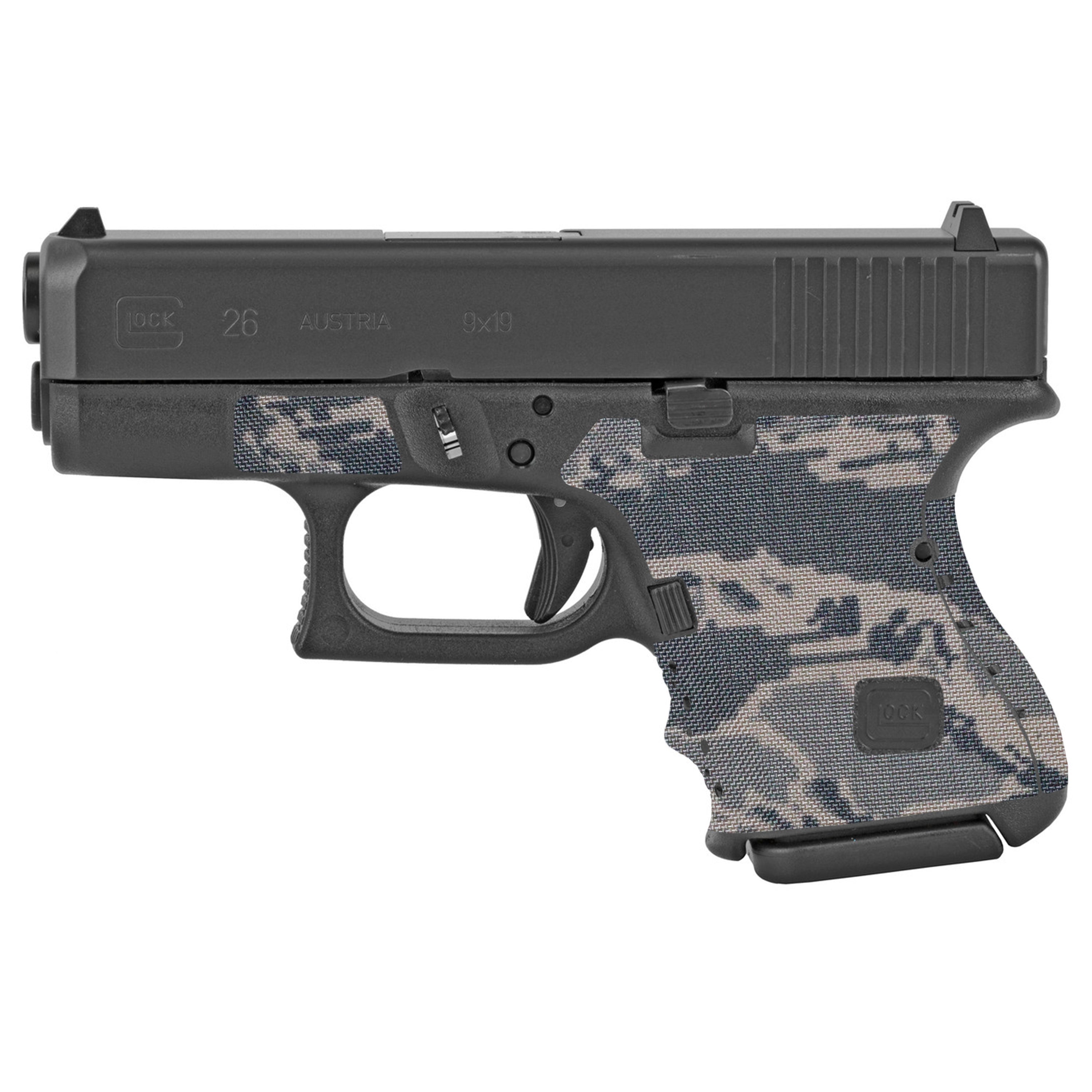 Glock 26 Cordura 1000D grip wrap in Tiger Stripe (ABU) — Combat Textiles