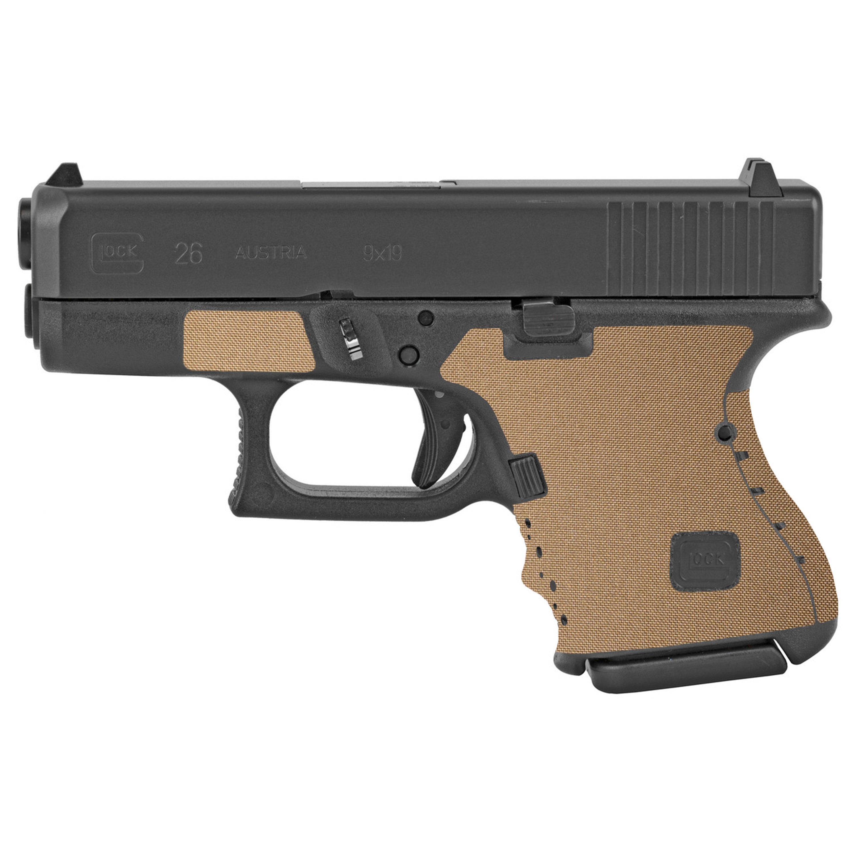 Glock 26 Cordura 1000D grip wrap in Coyote — Combat Textiles
