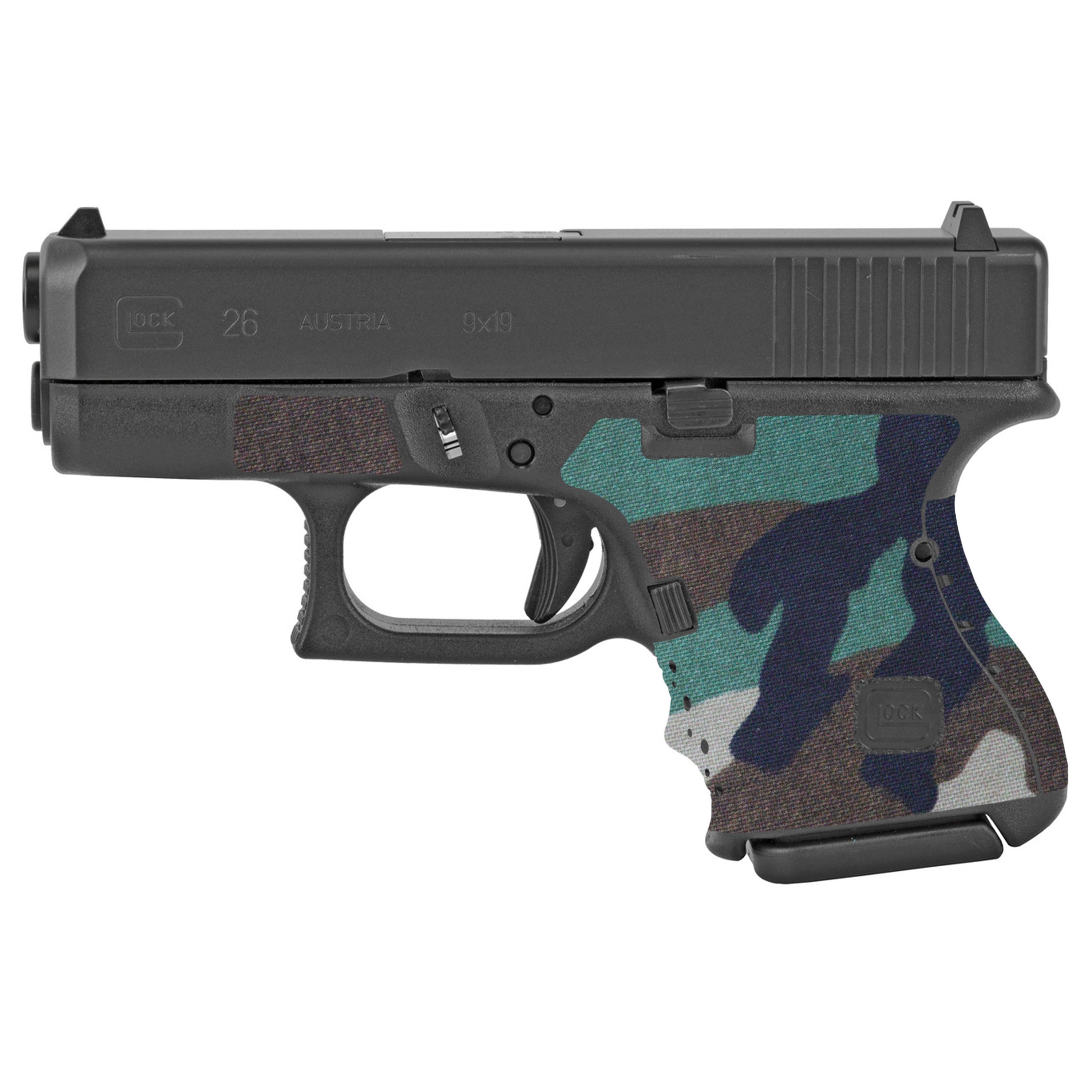 Glock 26 Cordura 1000D grip wrap in M81 Woodland — Combat Textiles