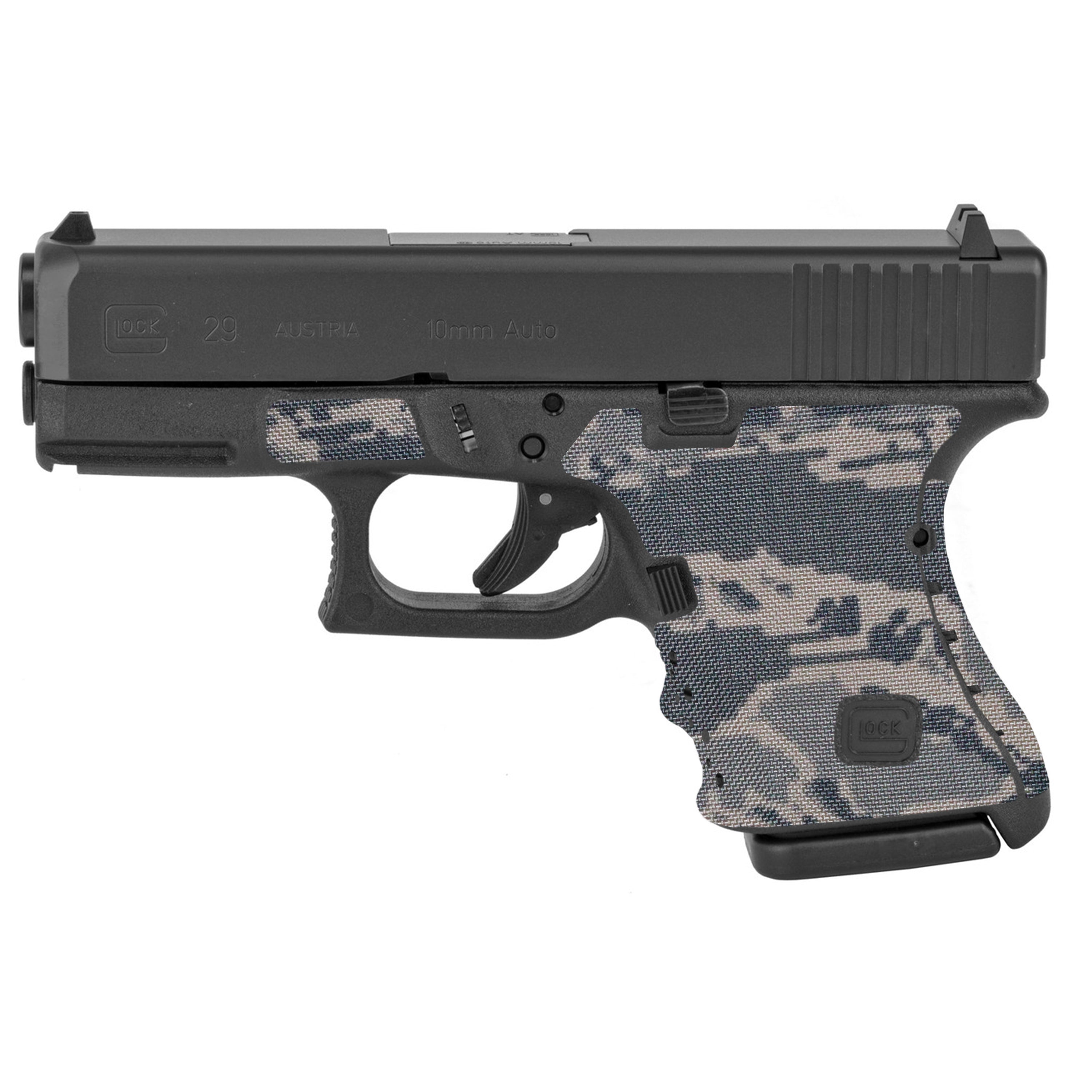 Glock 29 Cordura 1000D grip wrap in Tiger Stripe (ABU) — Combat Textiles