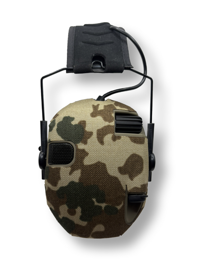 Cordura 1000D ear protection wrap on the Walker's Razor Slim Electronic — Combat Textiles