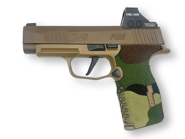 Cordura 1000D grip wrap on the SIG P365XL — Combat Textiles