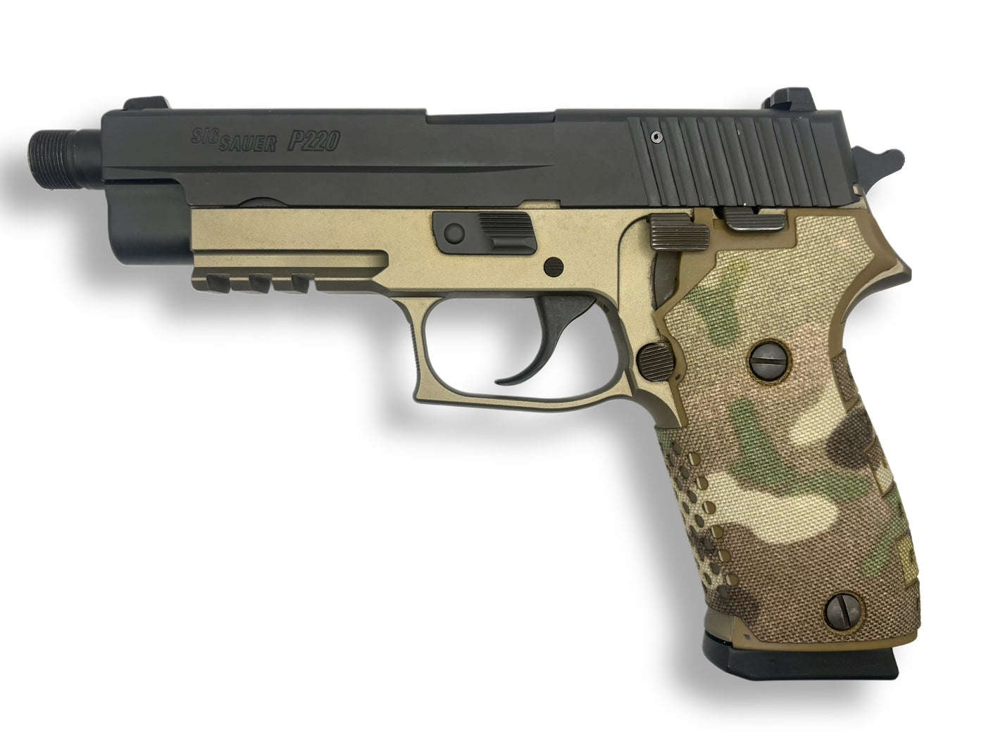 Cordura 1000D grip wrap on the SIG P220 — Combat Textiles