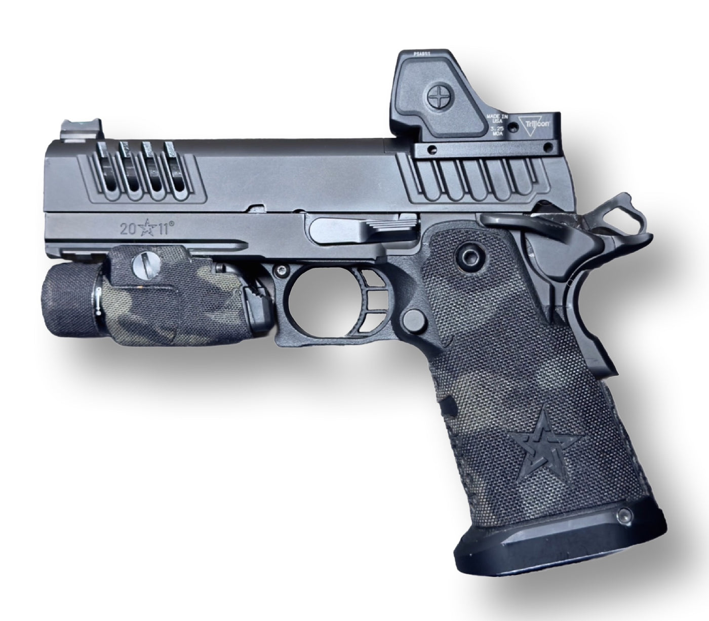 Cordura 1000D grip wrap on the Staccato C2 — Combat Textiles