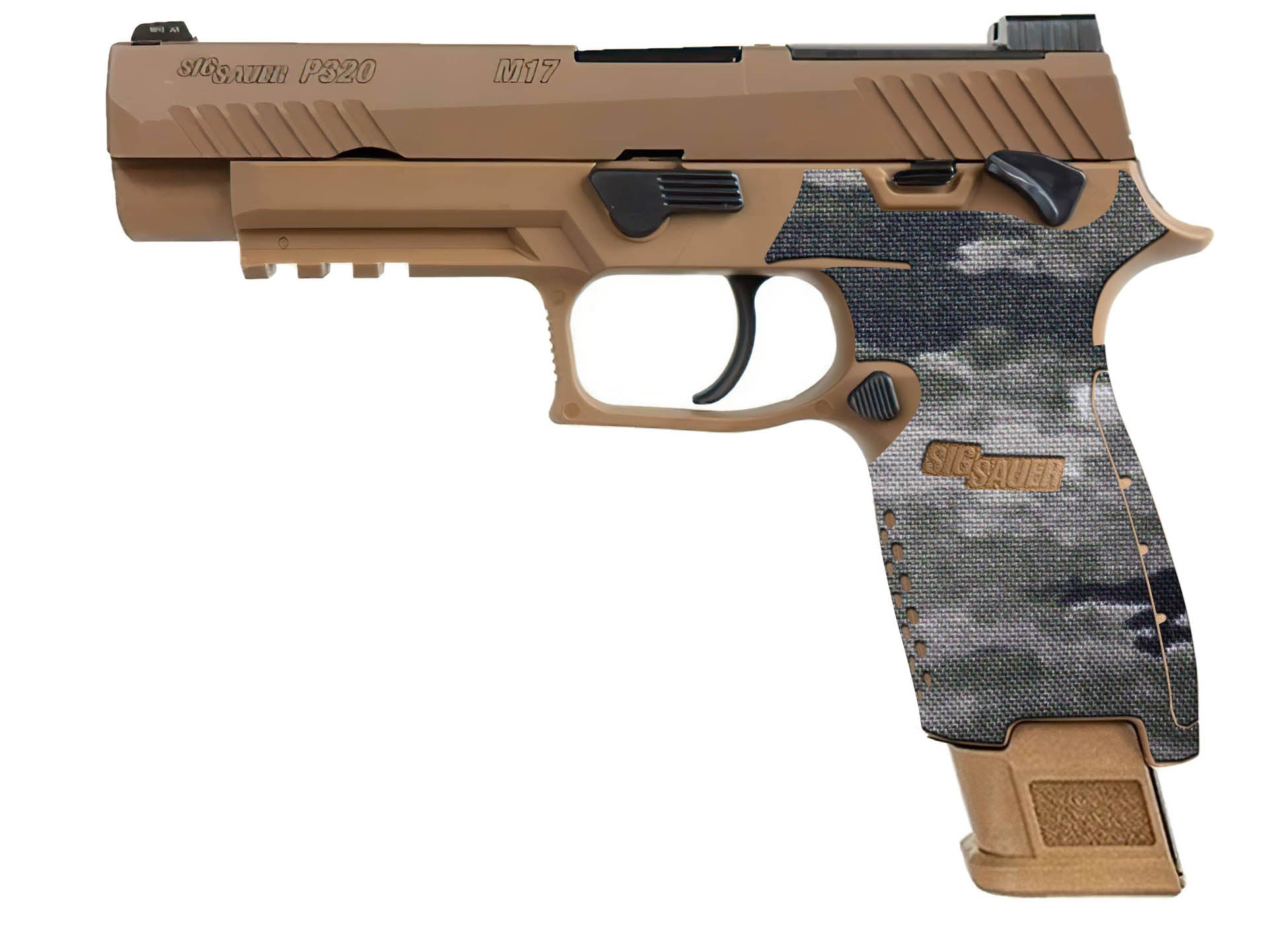 SIG M17 Cordura 1000D grip wrap in A-TACs iX — Combat Textiles