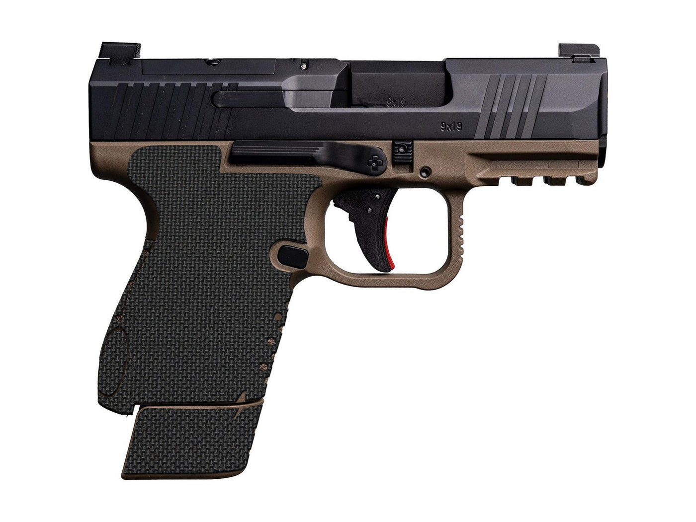 Canik Mete MC9 Cordura 1000D grip wrap in Black — Combat Textiles