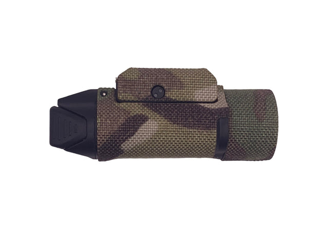 Cordura 1000D weapon light wrap on the OLIGHT VALKYRIE PL-3 — Combat Textiles
