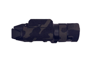 Cordura 1000D weapon light wrap on the OLIGHT BALDR Pro R — Combat Textiles