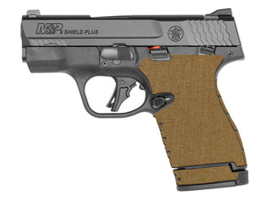 S&W M&P Shield Plus Cordura 1000D grip wrap in Coyote — Combat Textiles