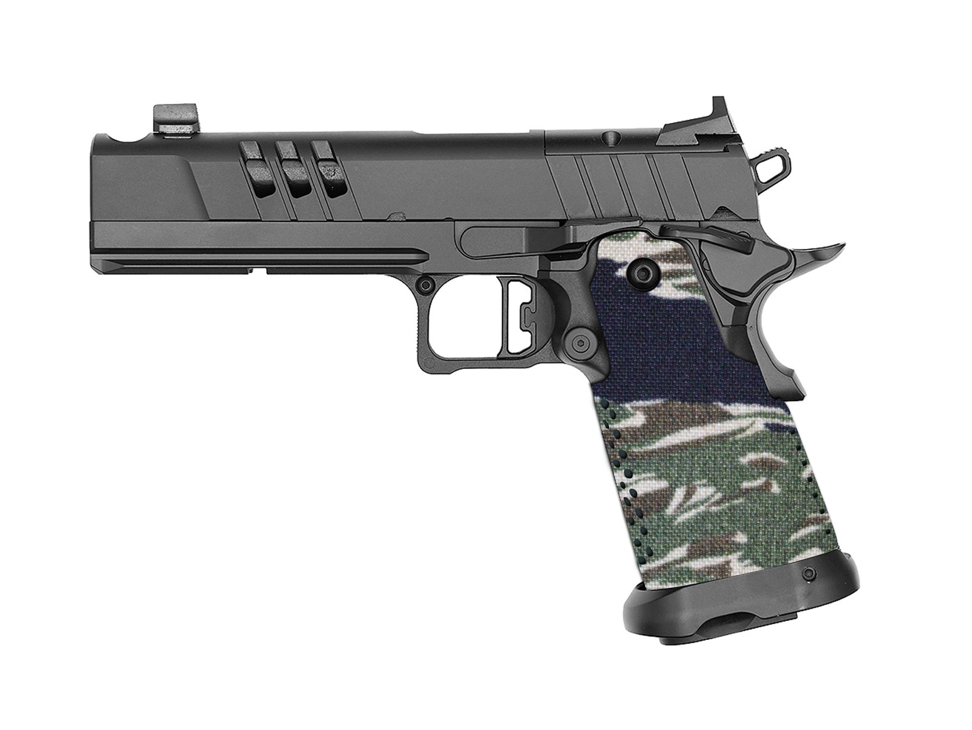 MAC 9 DS Cordura 1000D grip wrap in Tiger Stripe (Green/Black) — Combat Textiles
