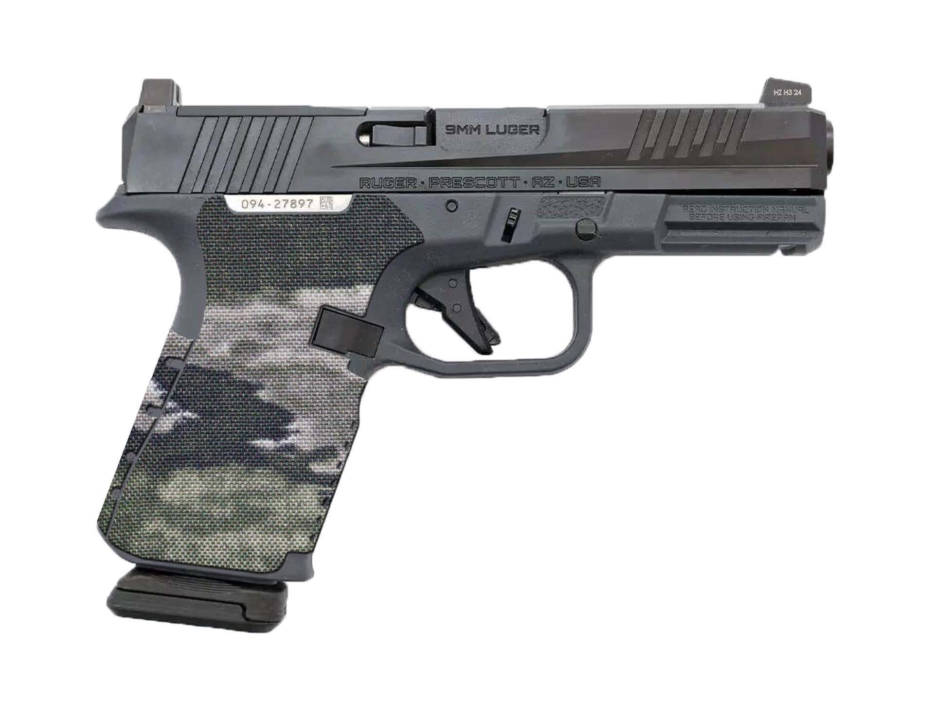 Ruger RXM Compact Cordura 1000D grip wrap in A-TACs iX — Combat Textiles
