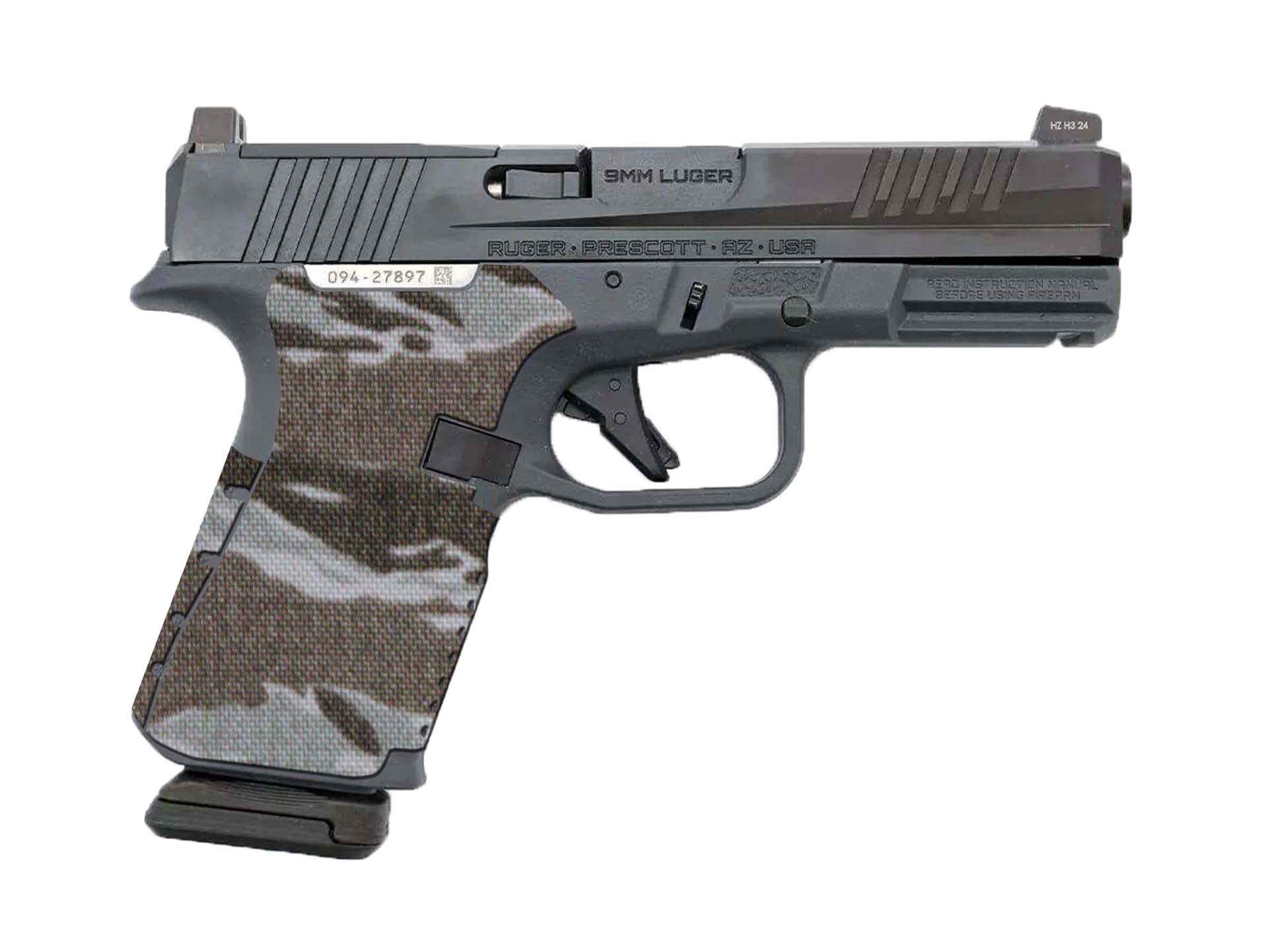 Ruger RXM Compact Cordura 1000D grip wrap in Tiger Stripe (Desert) — Combat Textiles