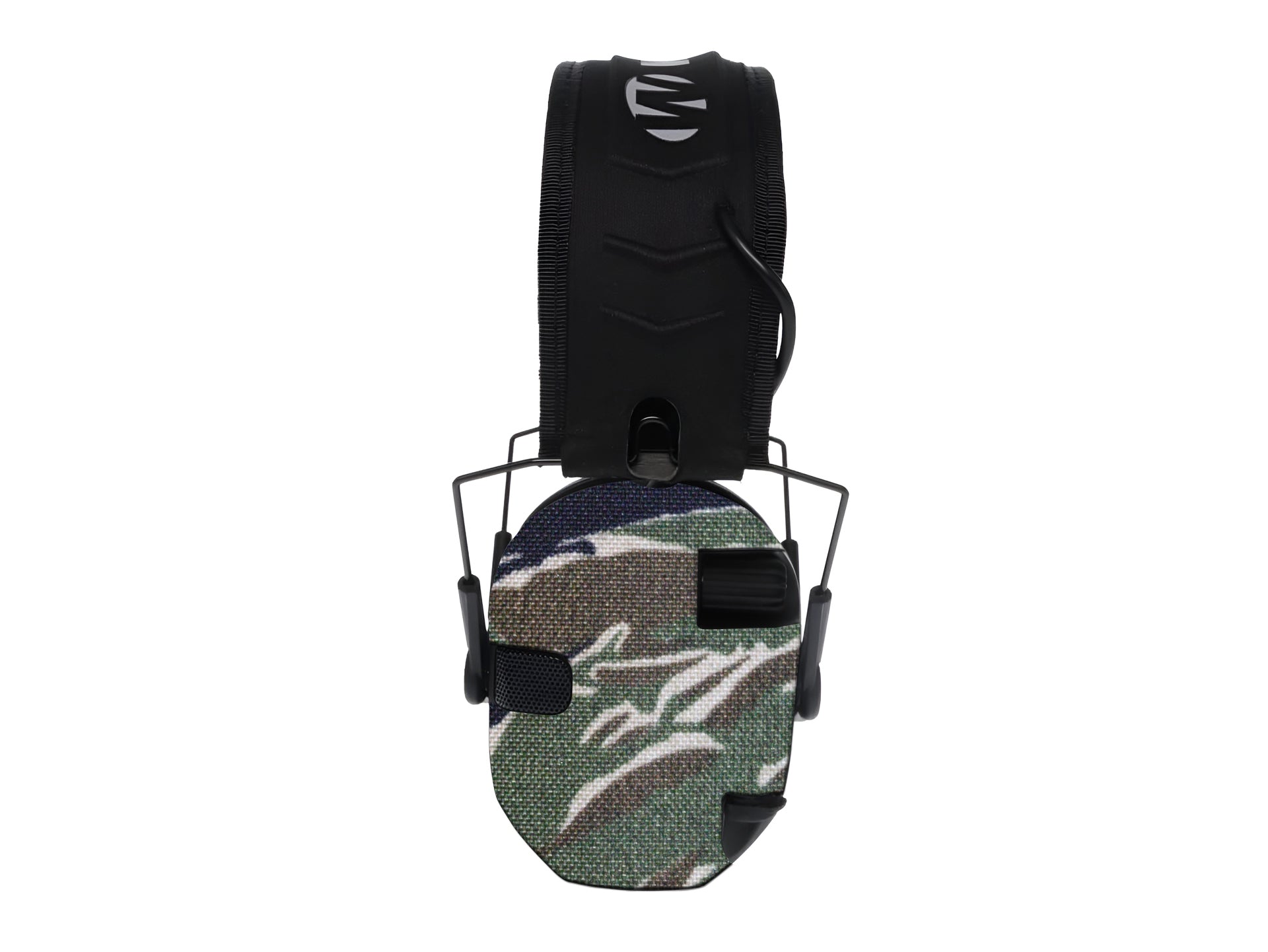 Walker's Razor Slim Electronic Cordura 1000D ear protection wrap in Tiger Stripe (Green/Black) — Combat Textiles