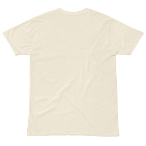 The Grid Tee — Faded Cream, back — Combat Textiles