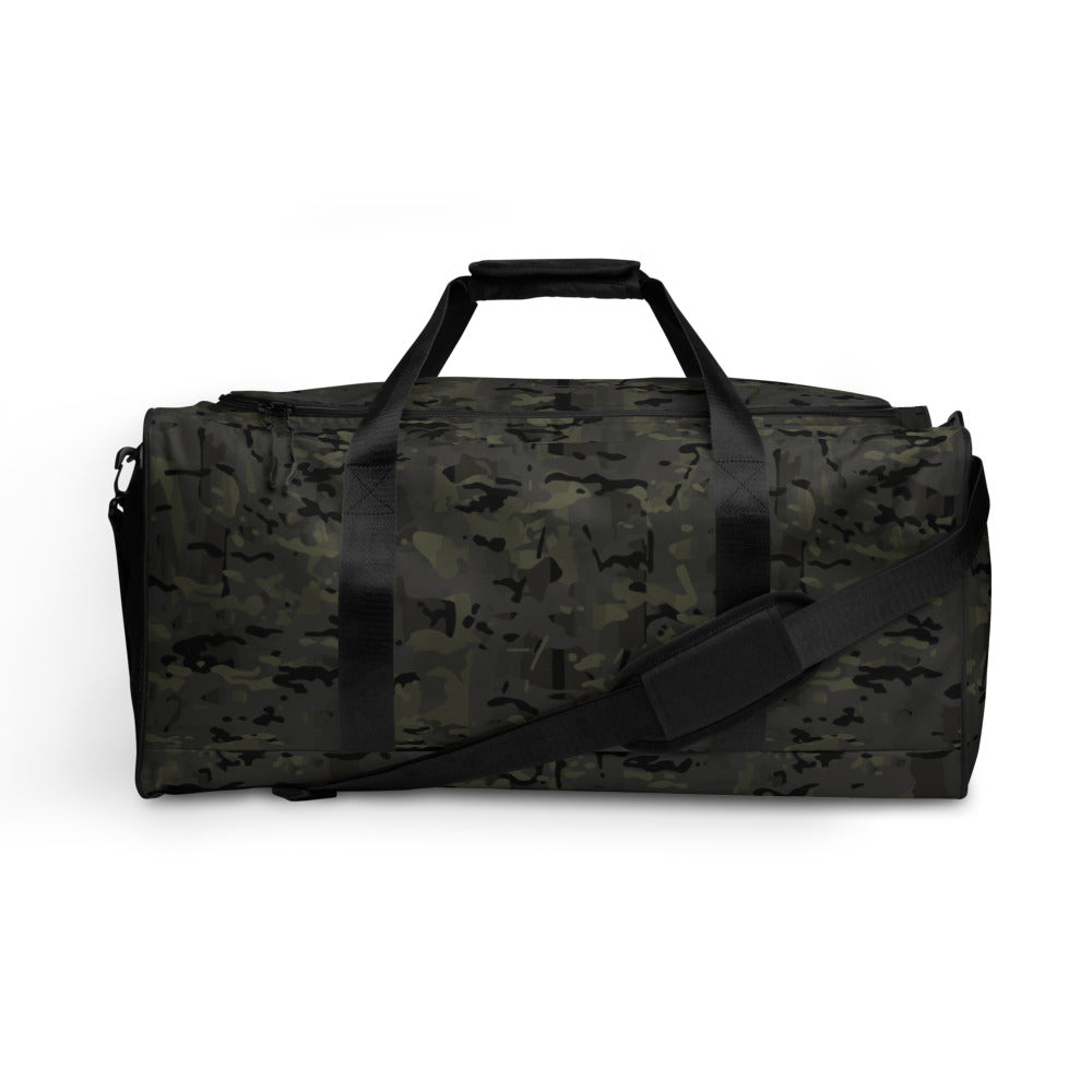 Combat Textiles Range Bag — All-Over Camo — OCP Black, front — Combat Textiles